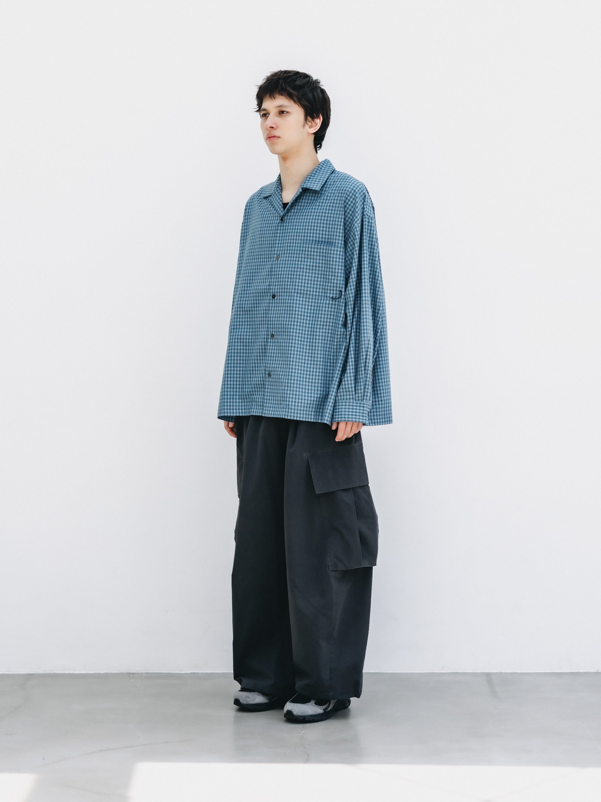 【5.20 WED 20:00- IN STOCK】VINTAGE EFFECT COOLDOTS® CITY MEGA POCKET BALLOON CARGO PANTS(BLACK)
