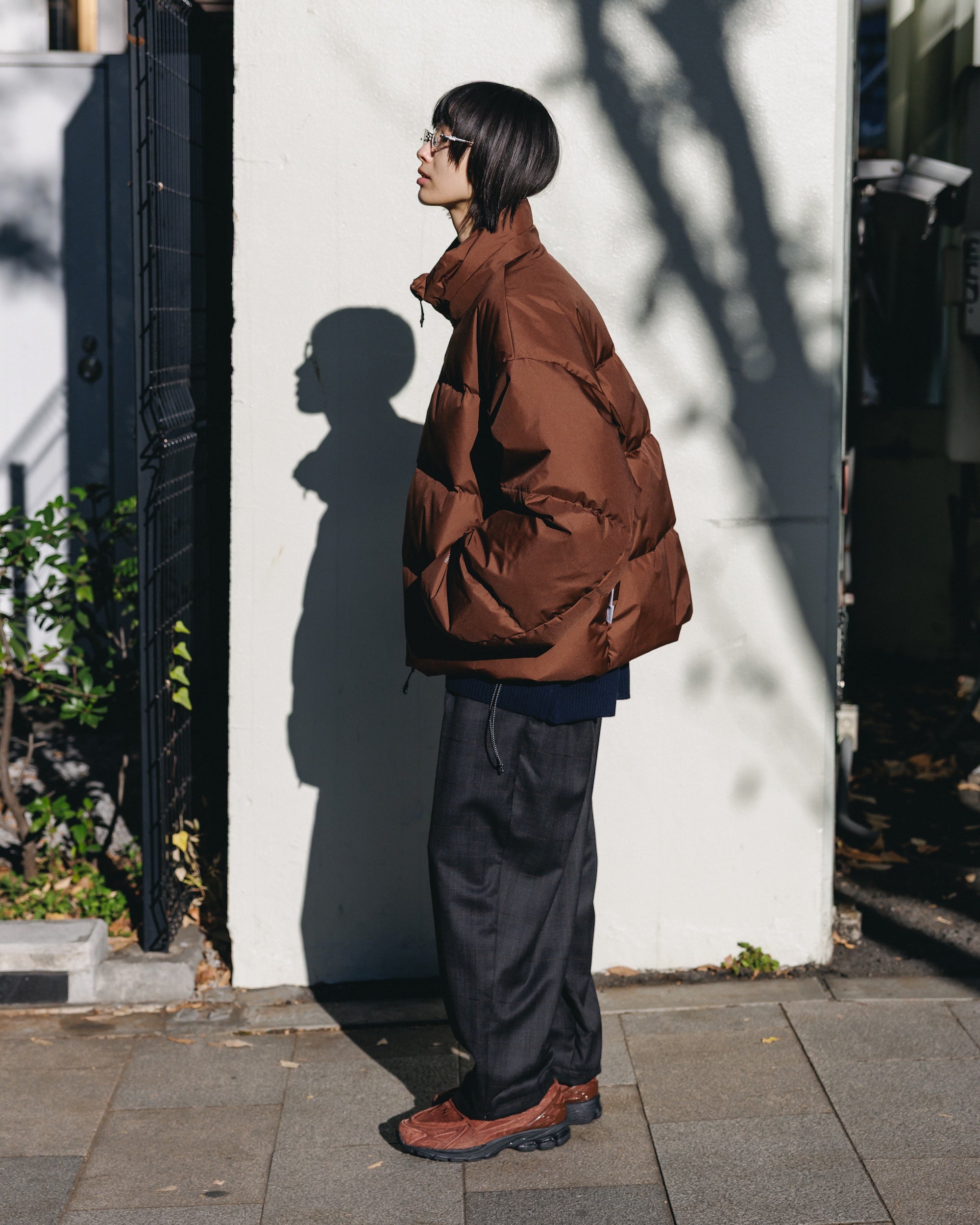【1.28 WED 20:00- IN STOCK】WOOL GLEN PLAID CITY UNIFORM WIDE TAPERED PANTS