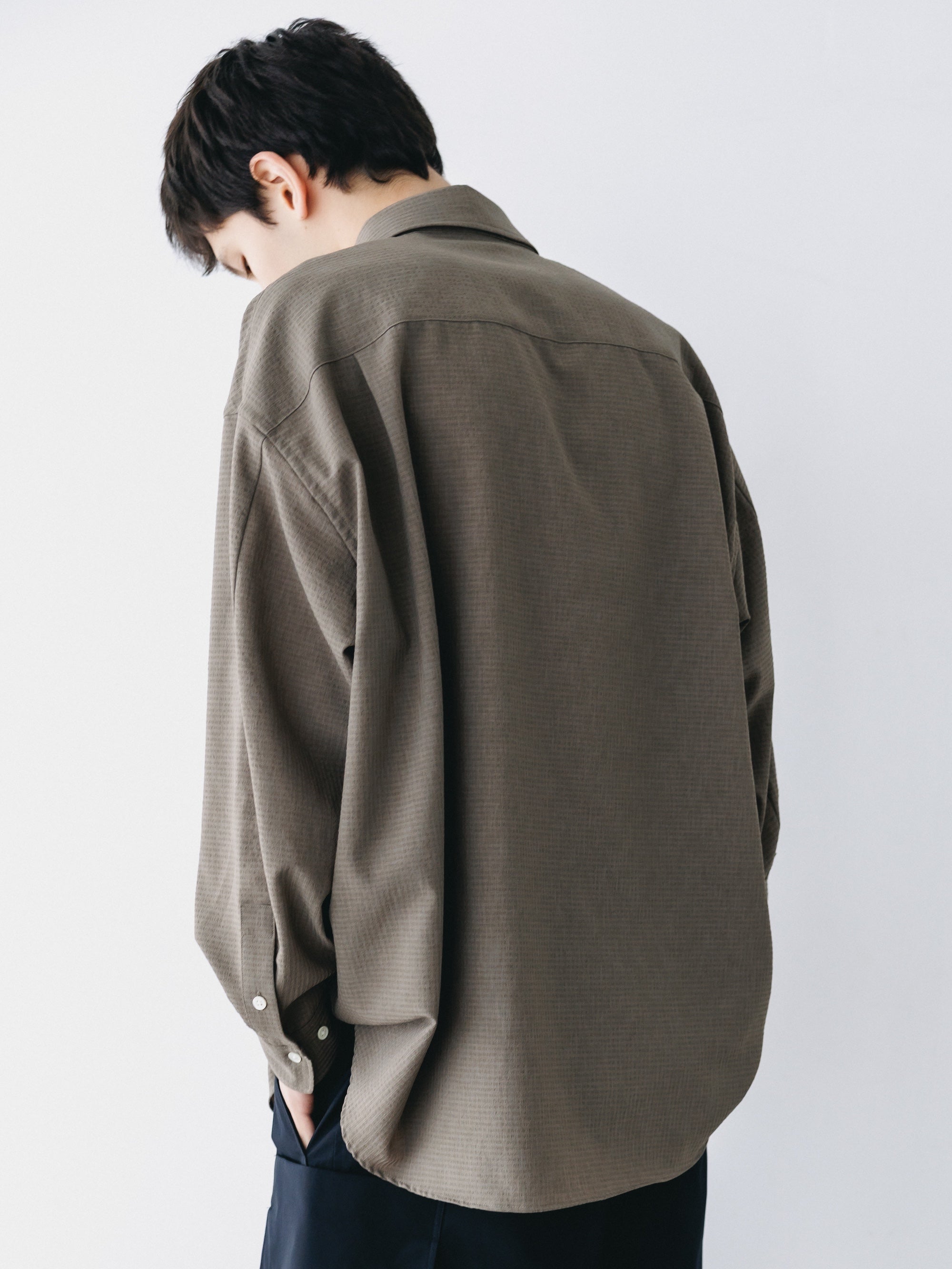 【4.29 WED 20:00 IN STOCK】SHADOW GINGHAM CHECK EVERYDAY L/S SHIRT (BEIGE)