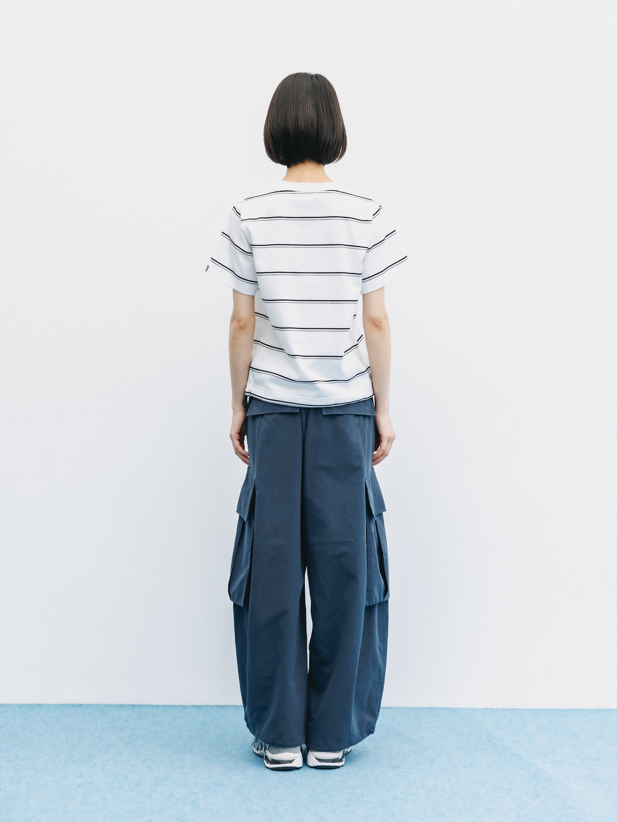 【5.20 WED 20:00- IN STOCK】VINTAGE EFFECT COOLDOTS® CITY MEGA POCKET BALLOON CARGO PANTS(NAVY)