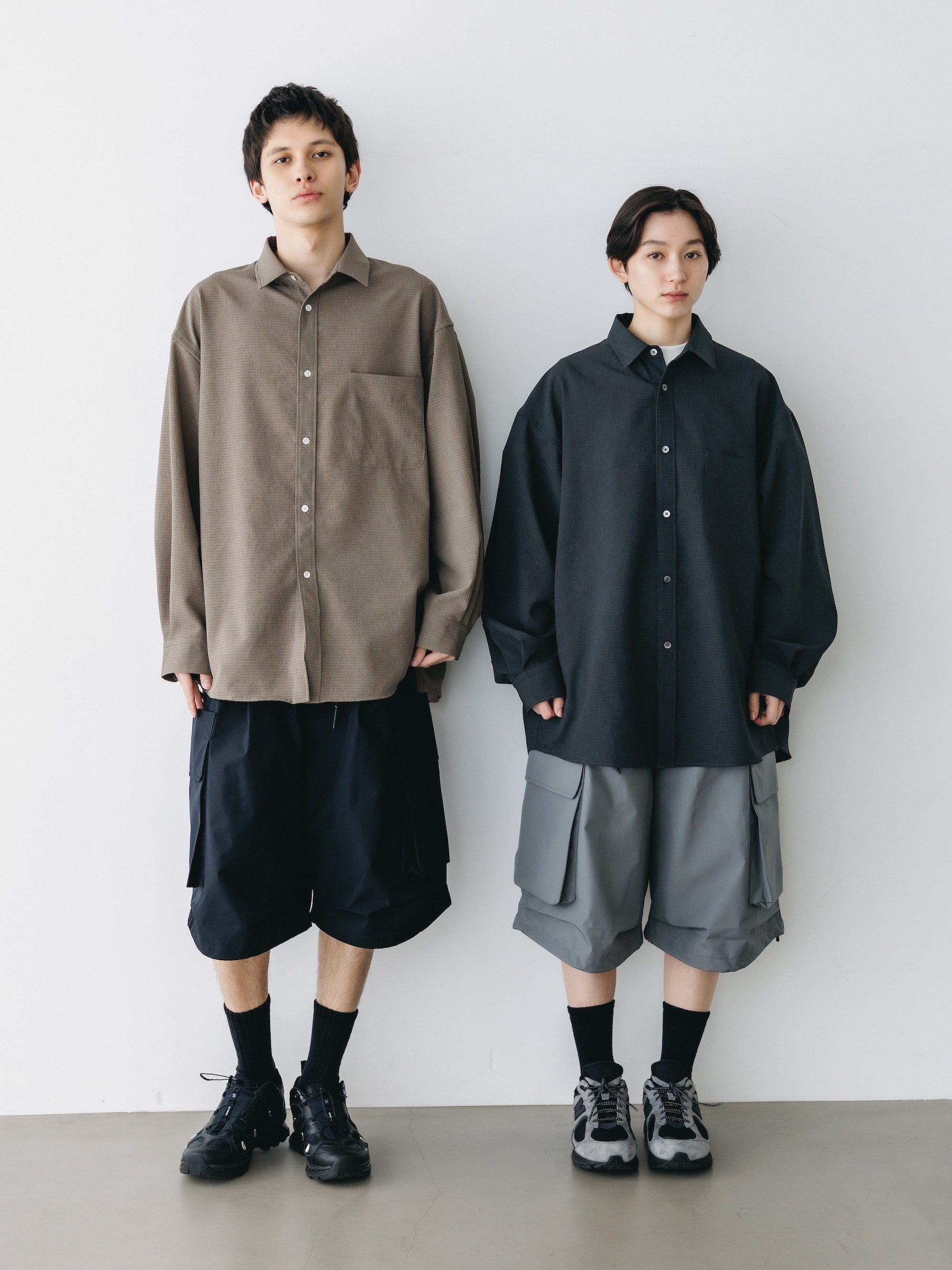 【4.29 WED 20:00-IN STOCK】SHADOW GINGHAM CHECK EVERYDAY L/S SHIRT (CHARCOAL)