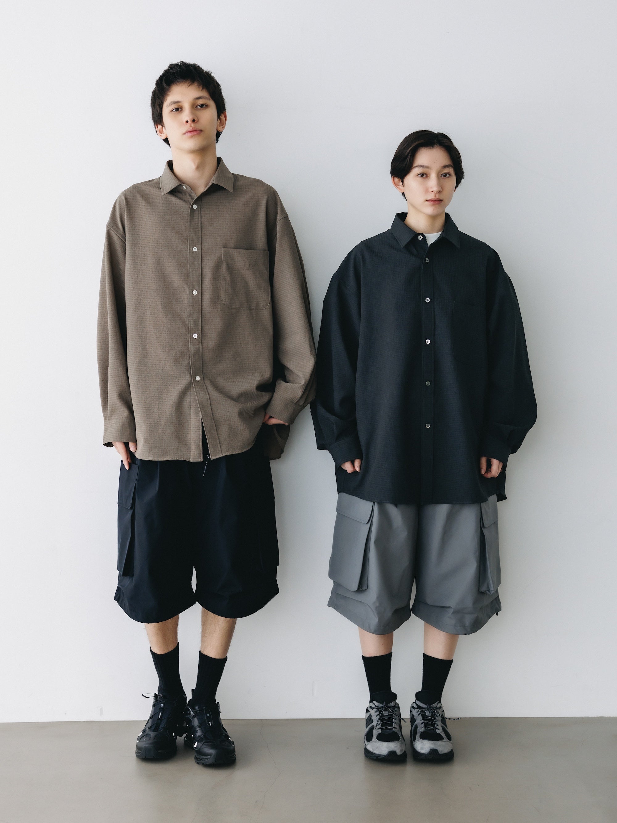 【4.29 WED 20:00 IN STOCK】SHADOW GINGHAM CHECK EVERYDAY L/S SHIRT (BEIGE)