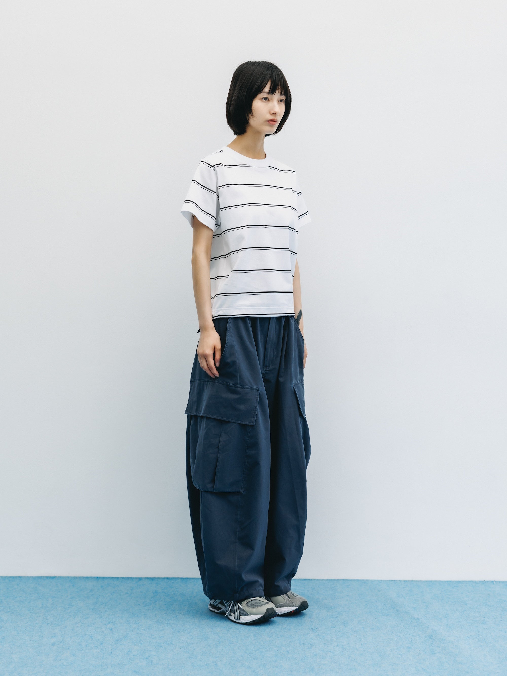 【5.20 WED 20:00- IN STOCK】VINTAGE EFFECT COOLDOTS® CITY MEGA POCKET BALLOON CARGO PANTS(NAVY)