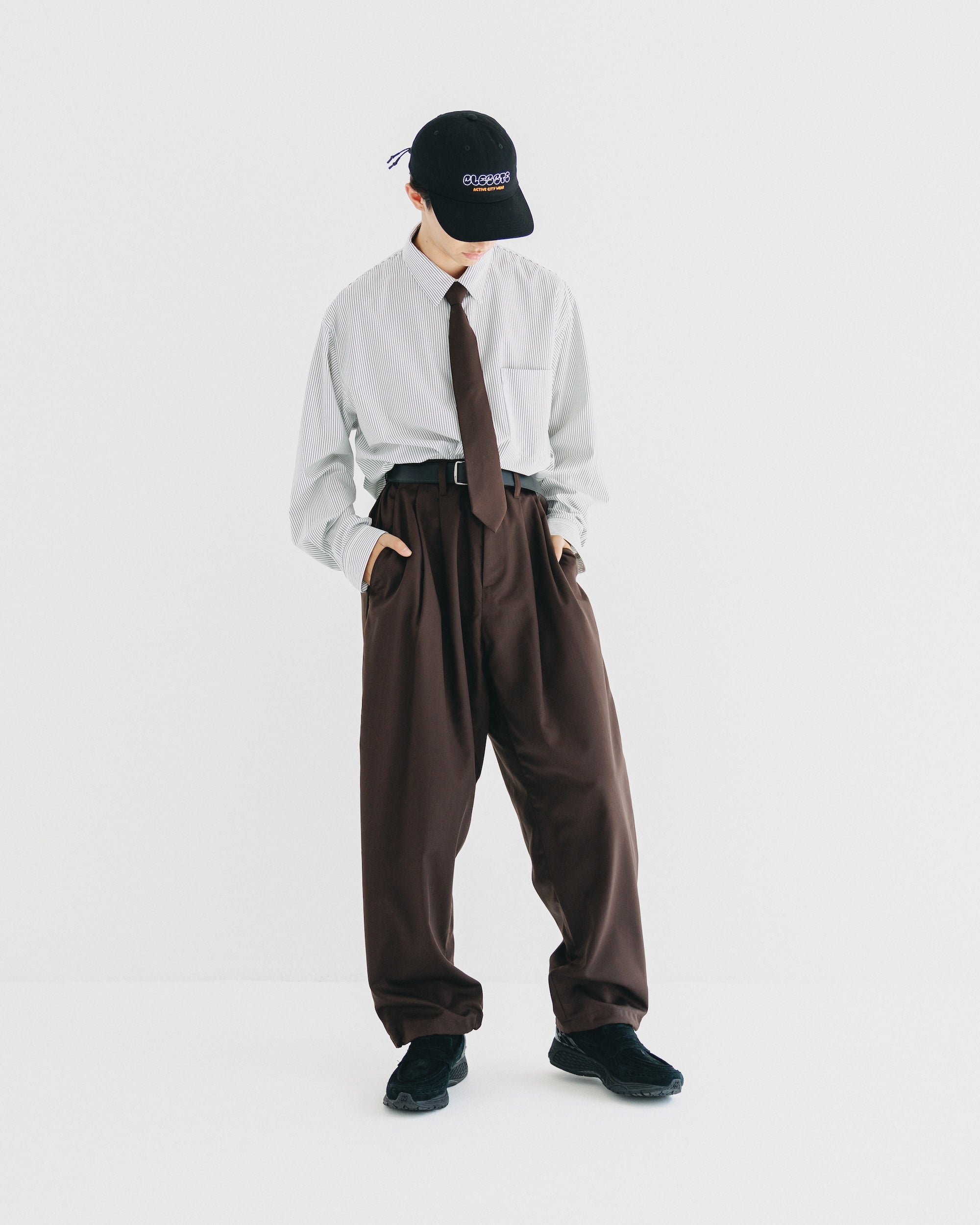 【9.6 SAT 20:00- IN STOCK】HOLELESS ESSENTIAL LEATHER BELT (BLACK)