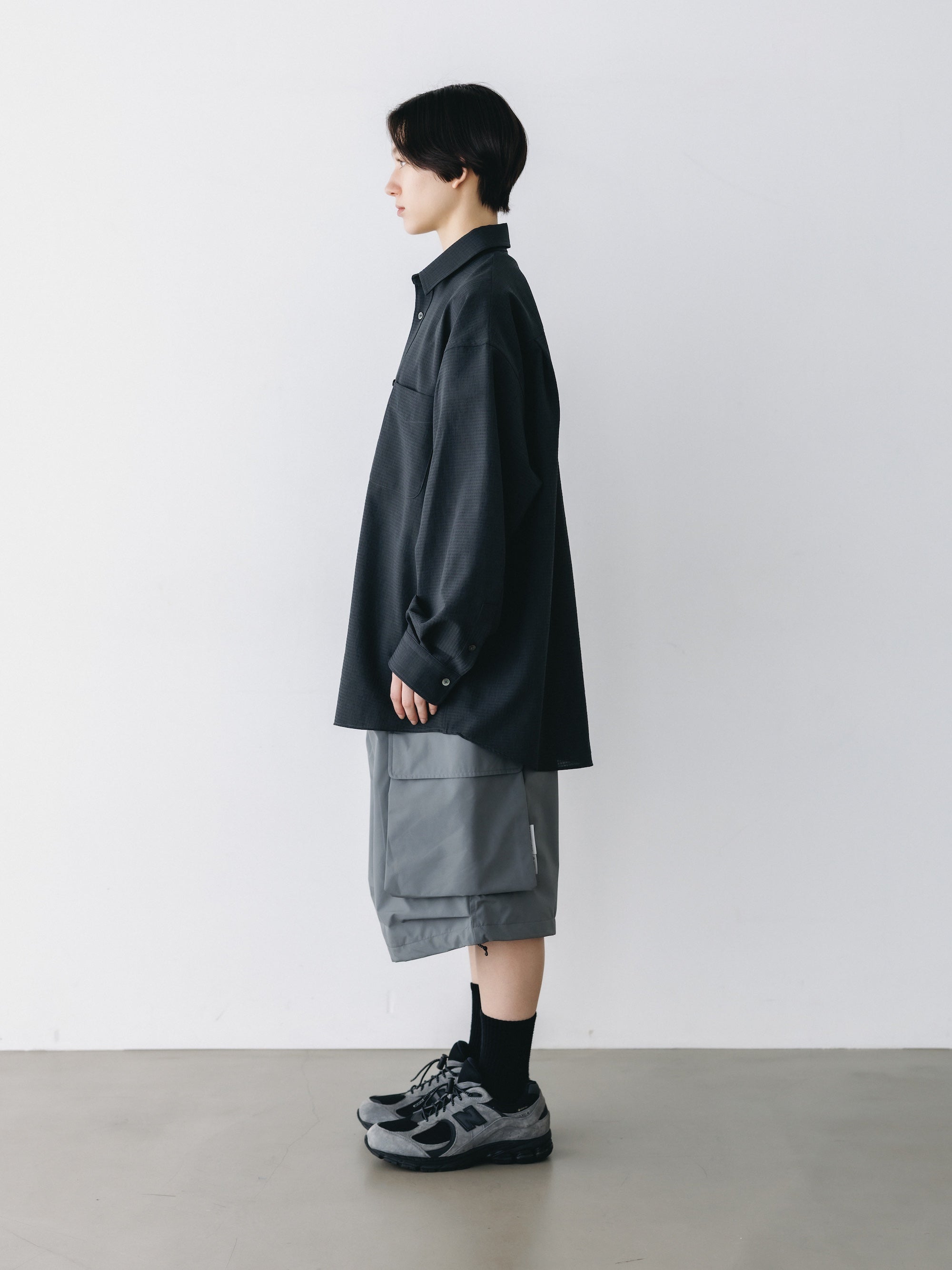 【4.29 WED 20:00-IN STOCK】SHADOW GINGHAM CHECK EVERYDAY L/S SHIRT (CHARCOAL)