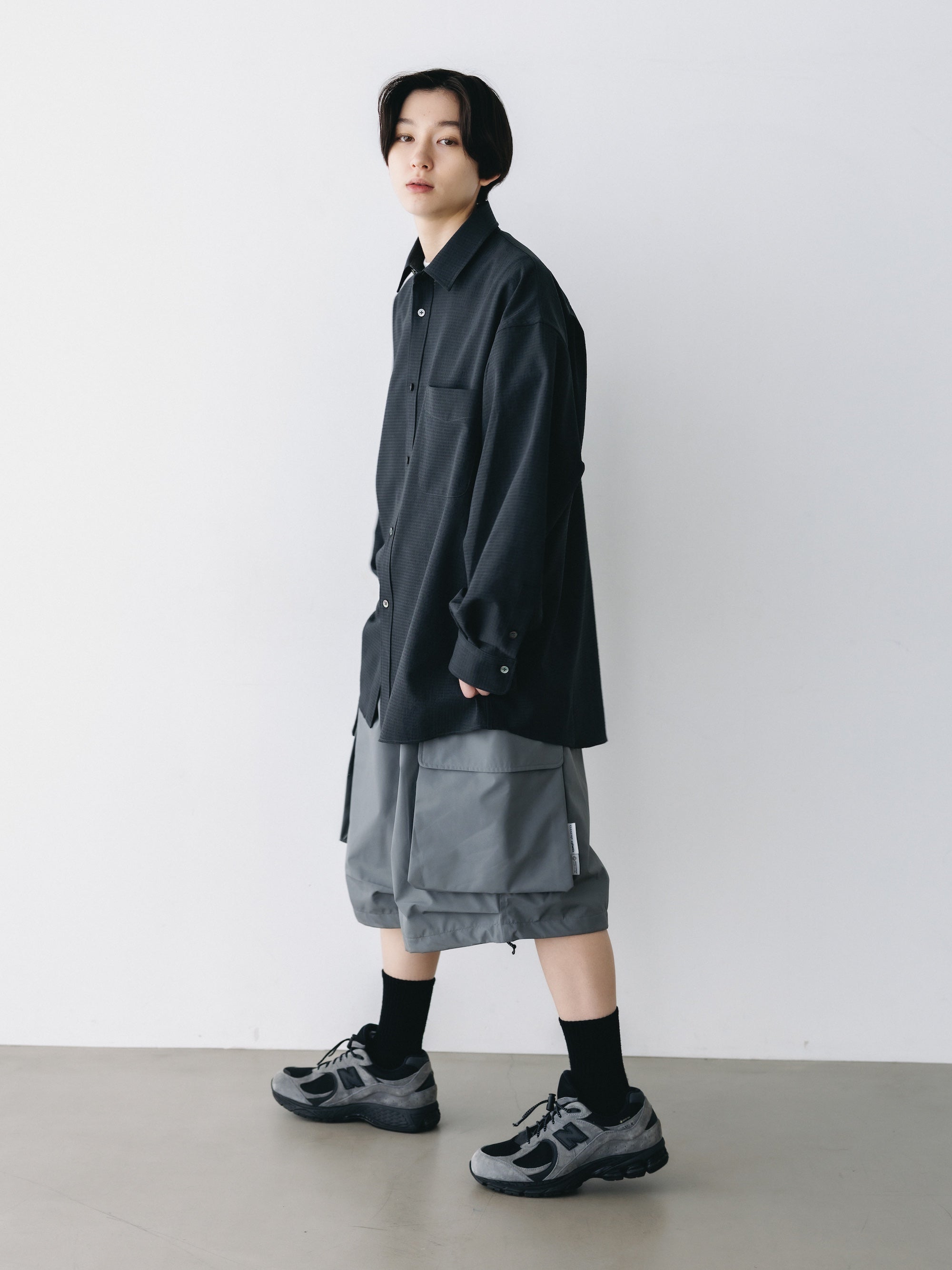 【4.29 WED 20:00-IN STOCK】SHADOW GINGHAM CHECK EVERYDAY L/S SHIRT (CHARCOAL)