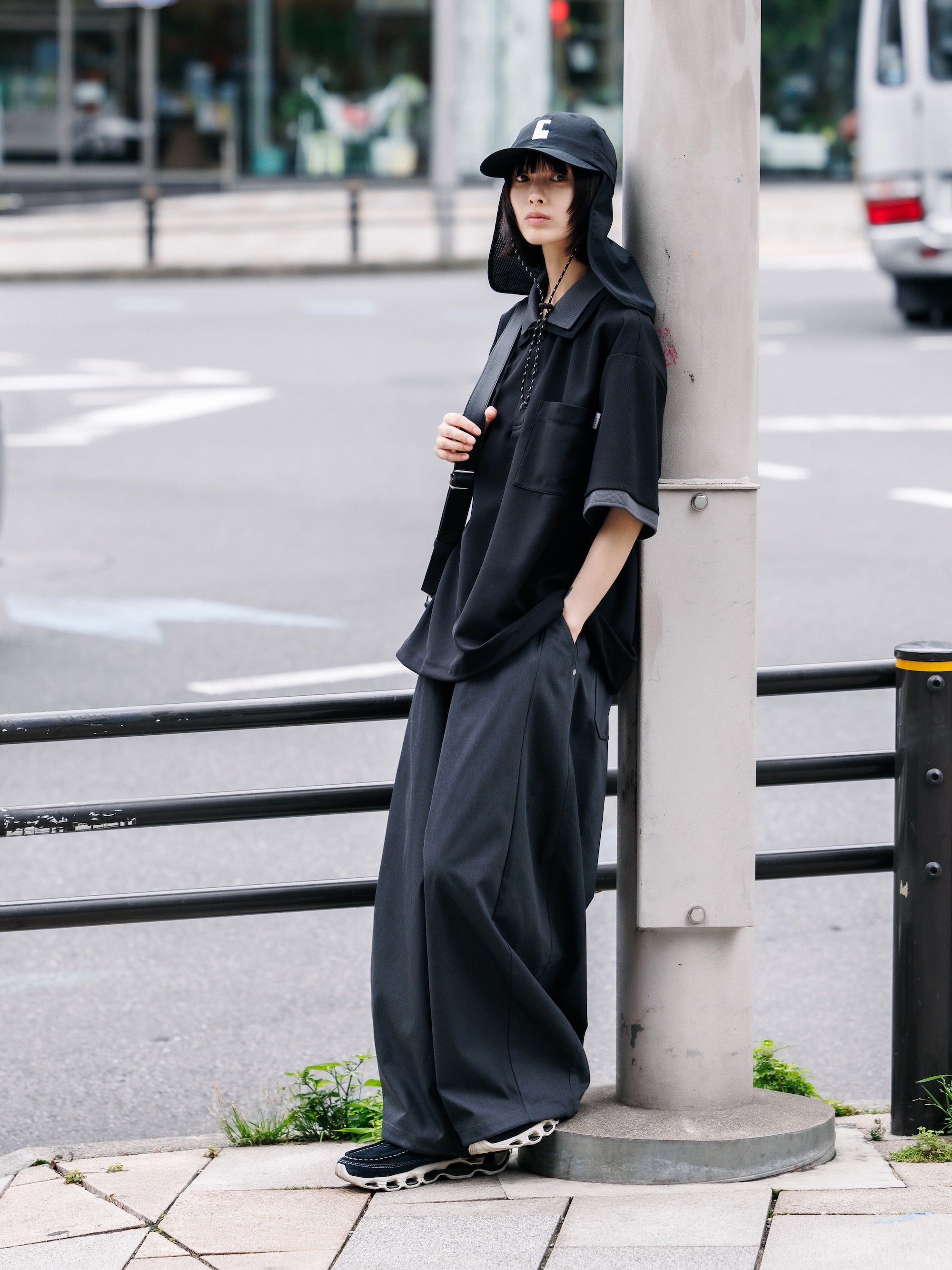 【7.11 SAT 20:00- IN STOCK】T/C GABARDINE CITY WIDE PANTS (CHARCOAL)