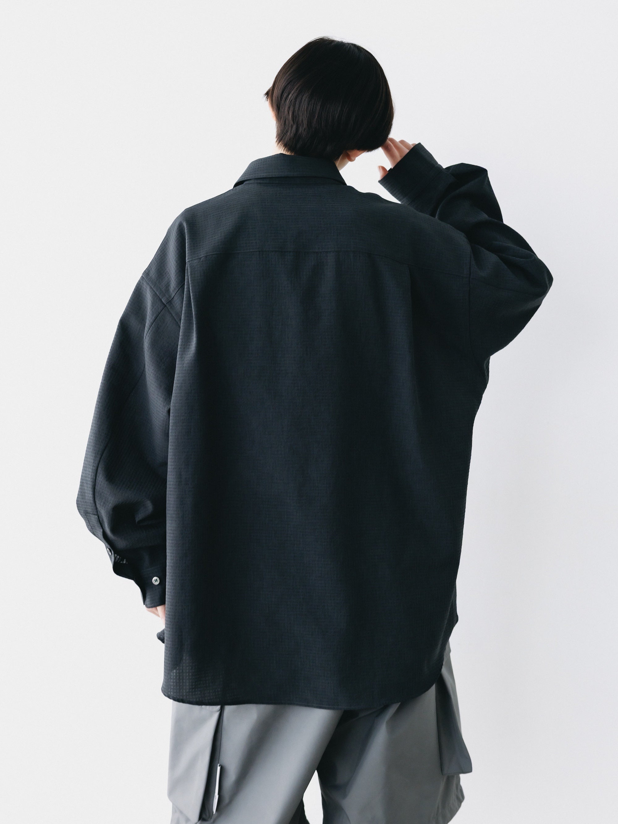 【4.29 WED 20:00-IN STOCK】SHADOW GINGHAM CHECK EVERYDAY L/S SHIRT (CHARCOAL)