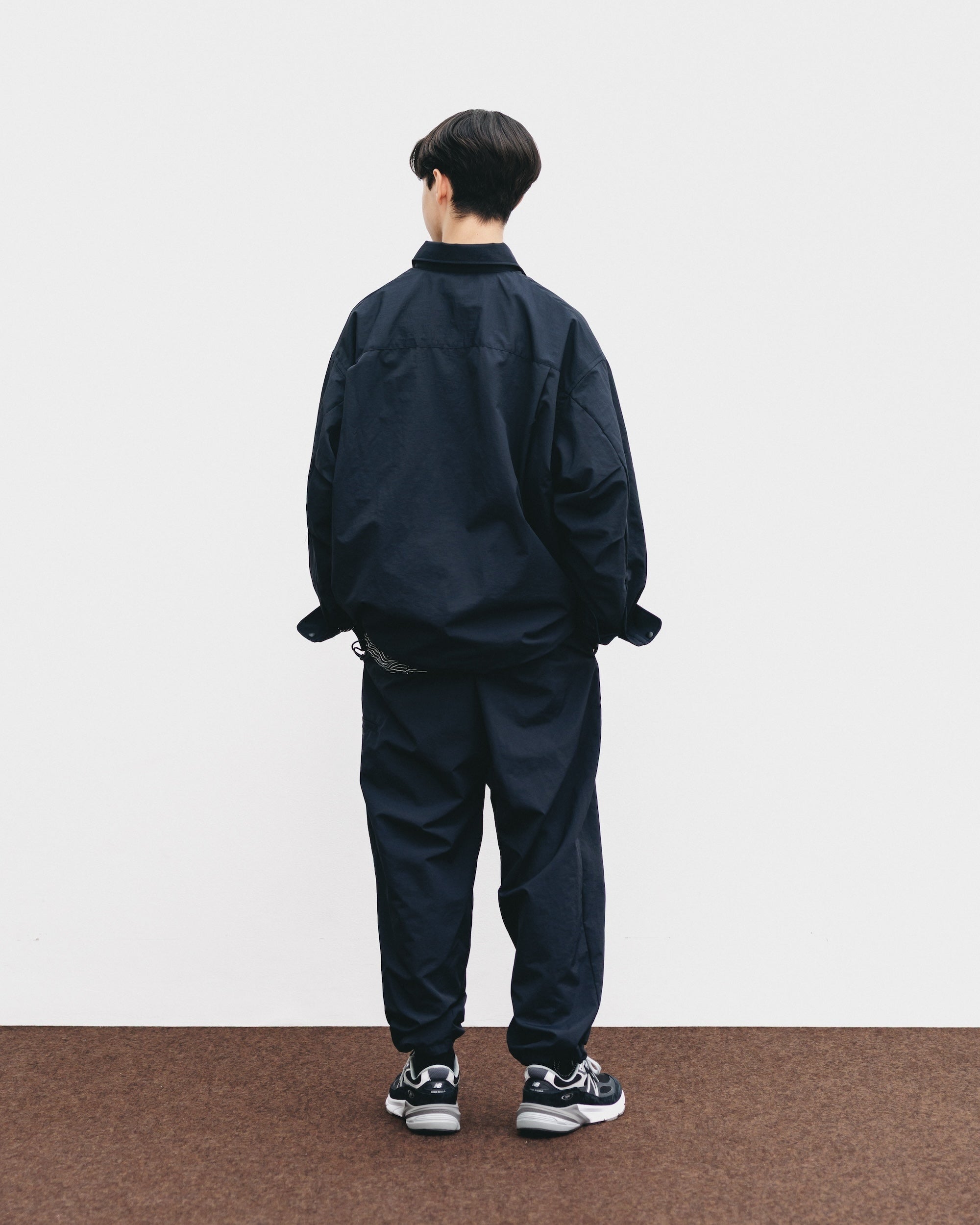 【10.15 WED 20:00- IN STOCK】WATER REPELLENT NYLON CITY UNIFORM L/S PULLOVER SHIRT FOR YGM (BLACK×WHITE)