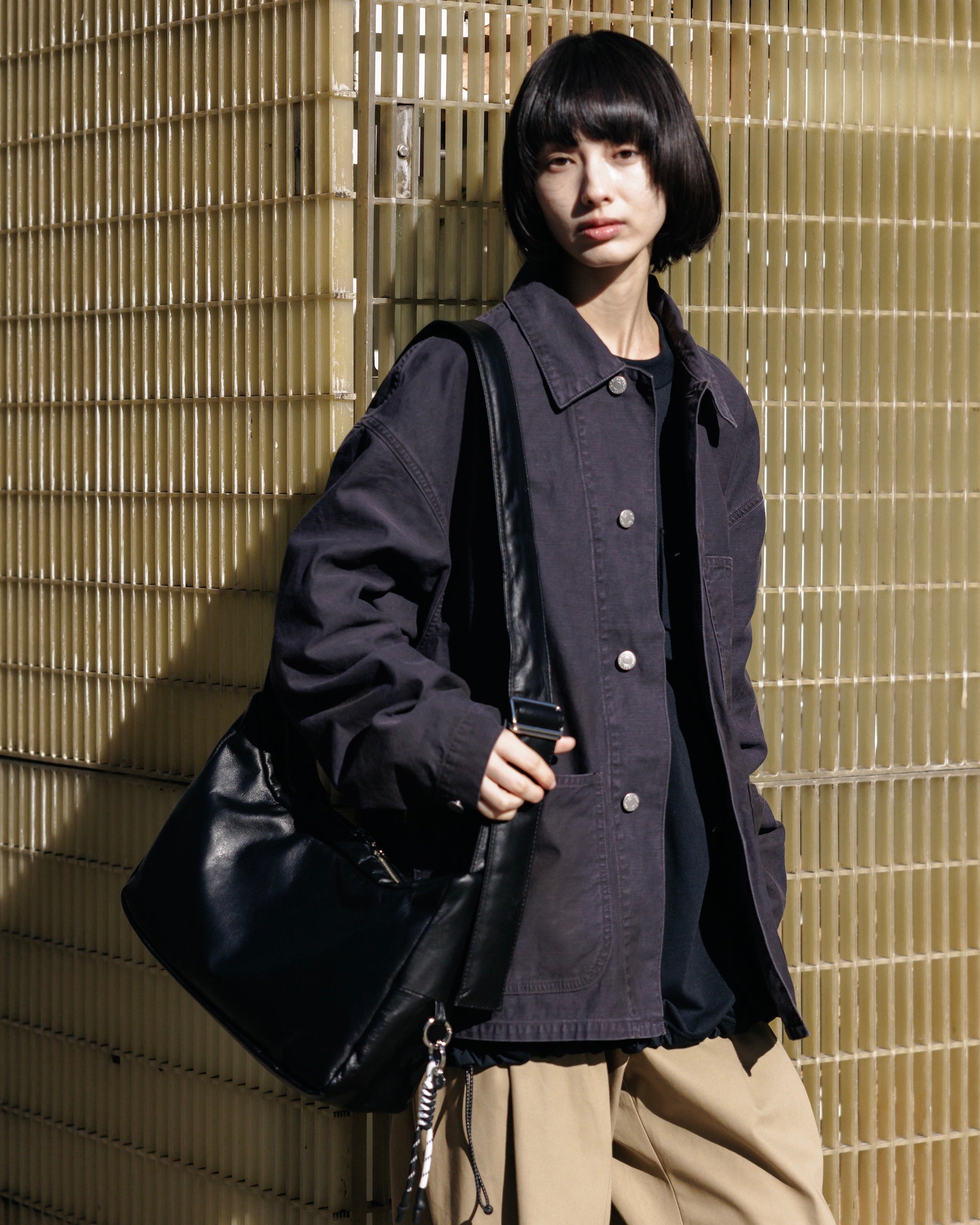 【2.4 WED 20:00- IN STOCK】VINTAGE EFFECT P-41 JACKET (BLACK)