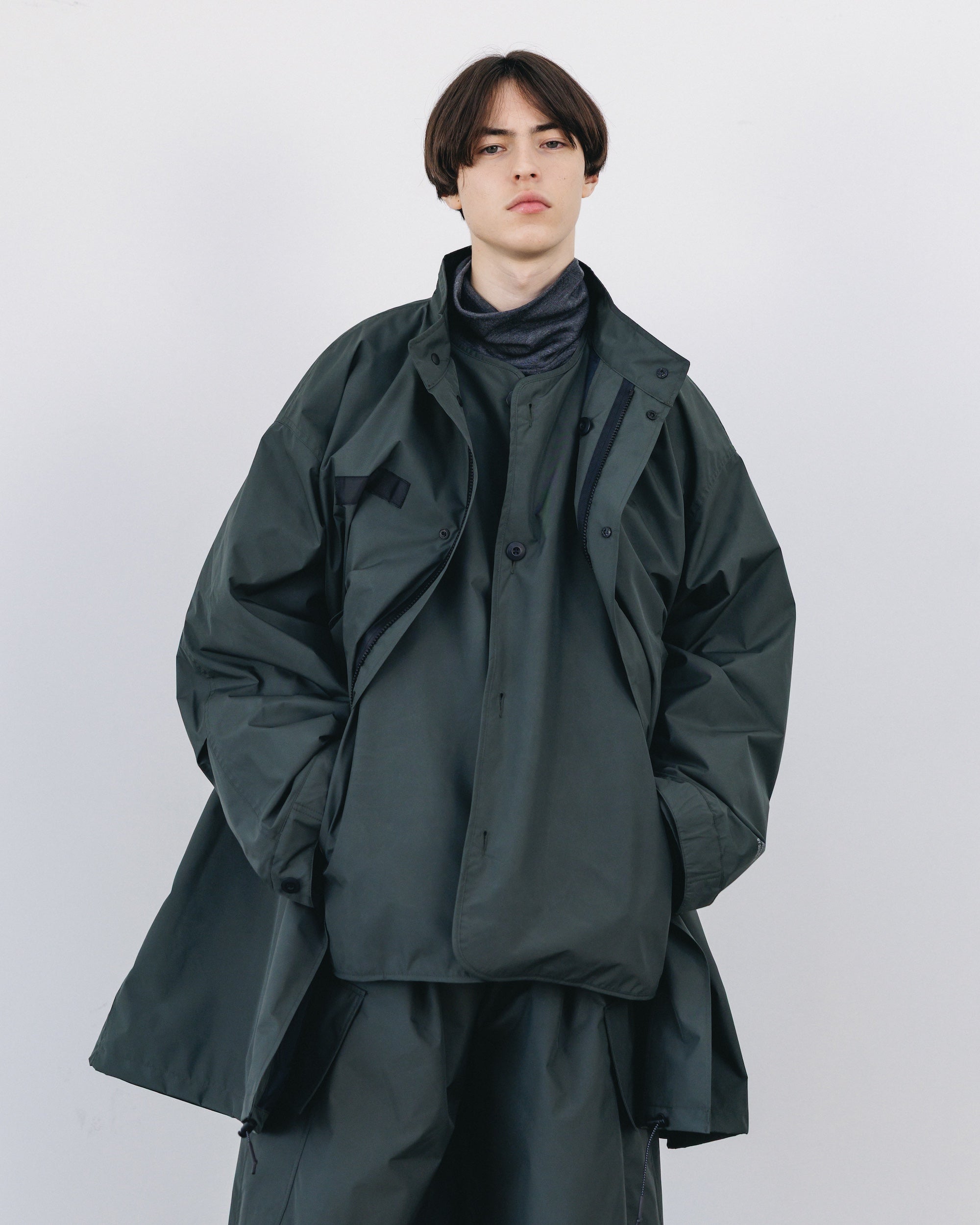+phenix WINDSTOPPER® by GORE-TEX LABS CITY FISHTAIL PARKA WITH LINER JACKET (ASPHALT GRAY)