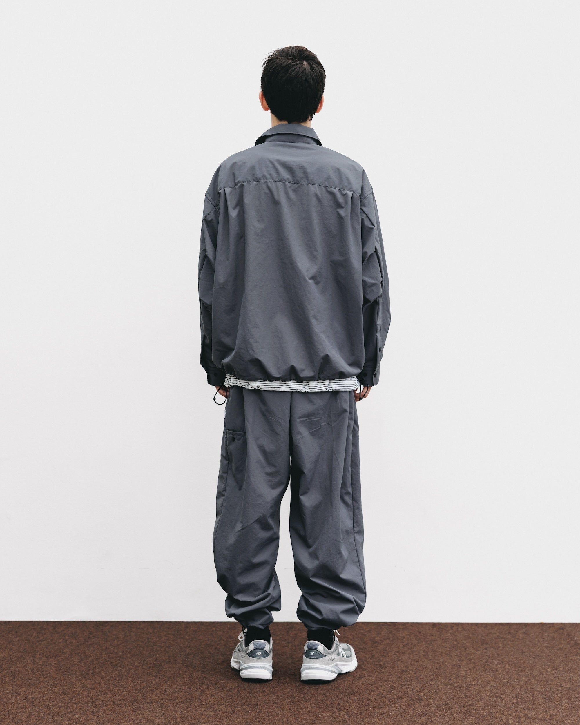 【10.15 WED 20:00- IN STOCK】WATER REPELLENT NYLON CITY UNIFORM L/S PULLOVER SHIRT FOR YGM (GRAY×GRAY)