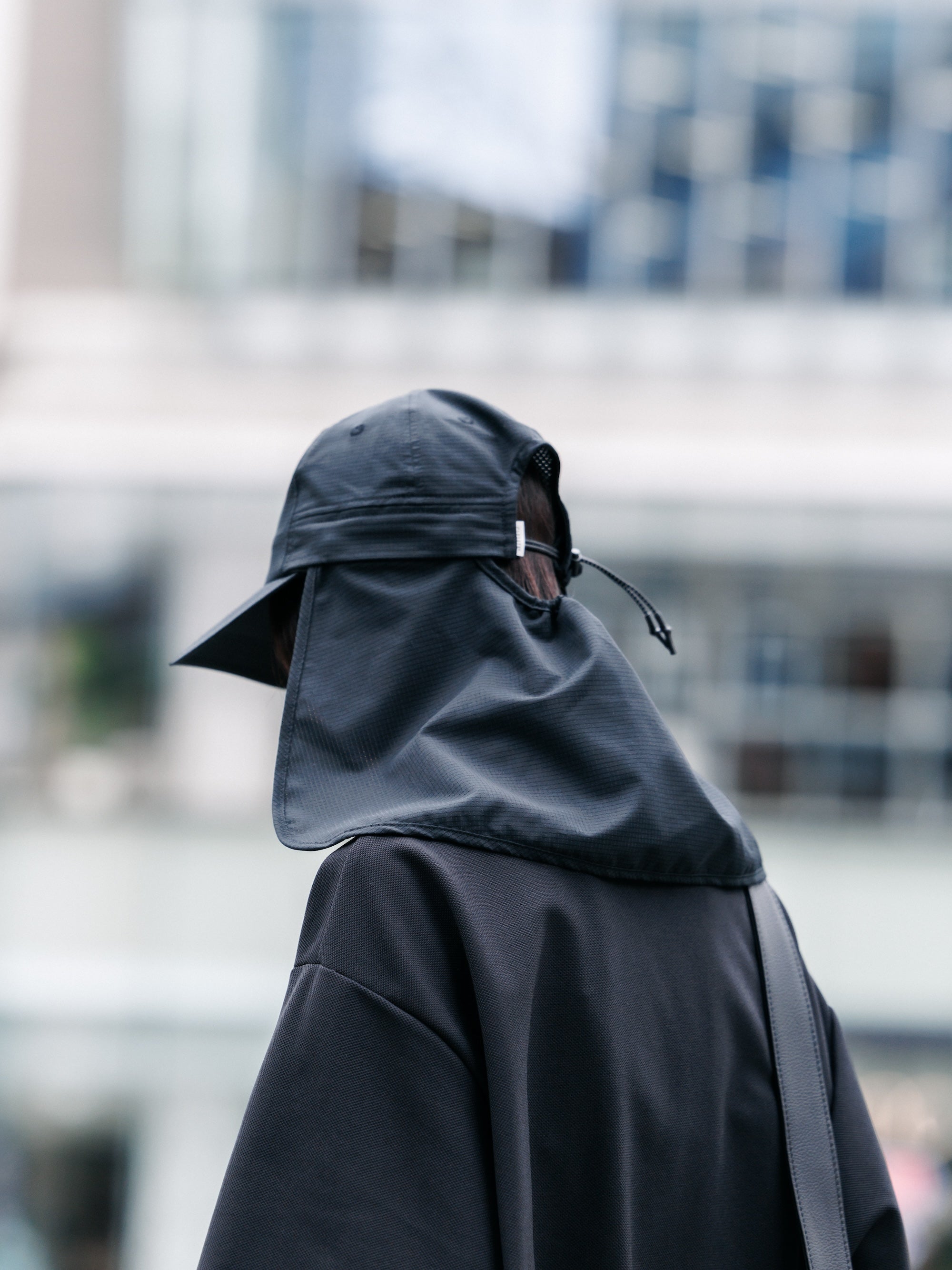 【7.11 SAT 20:00- IN STOCK】"C"ACTIVE CITY SUNSHADE CAP (BLACK×WHITE)