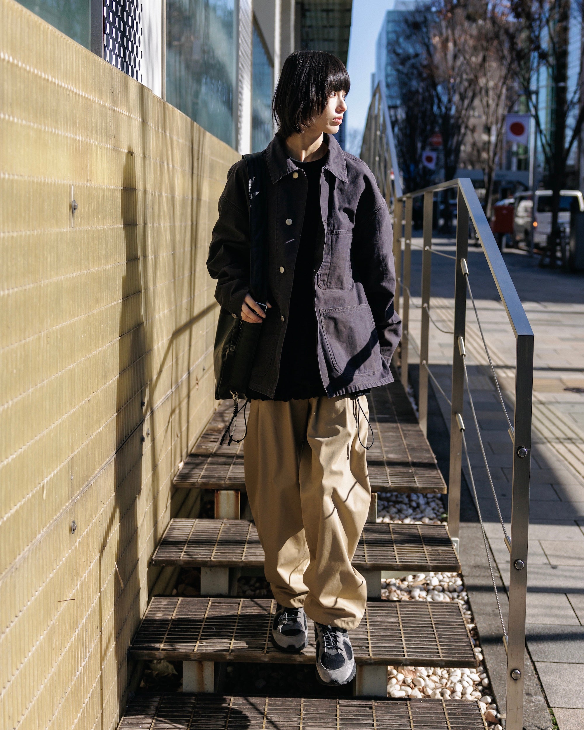 【2.4 WED 20:00- IN STOCK】VINTAGE EFFECT P-41 JACKET (BLACK)