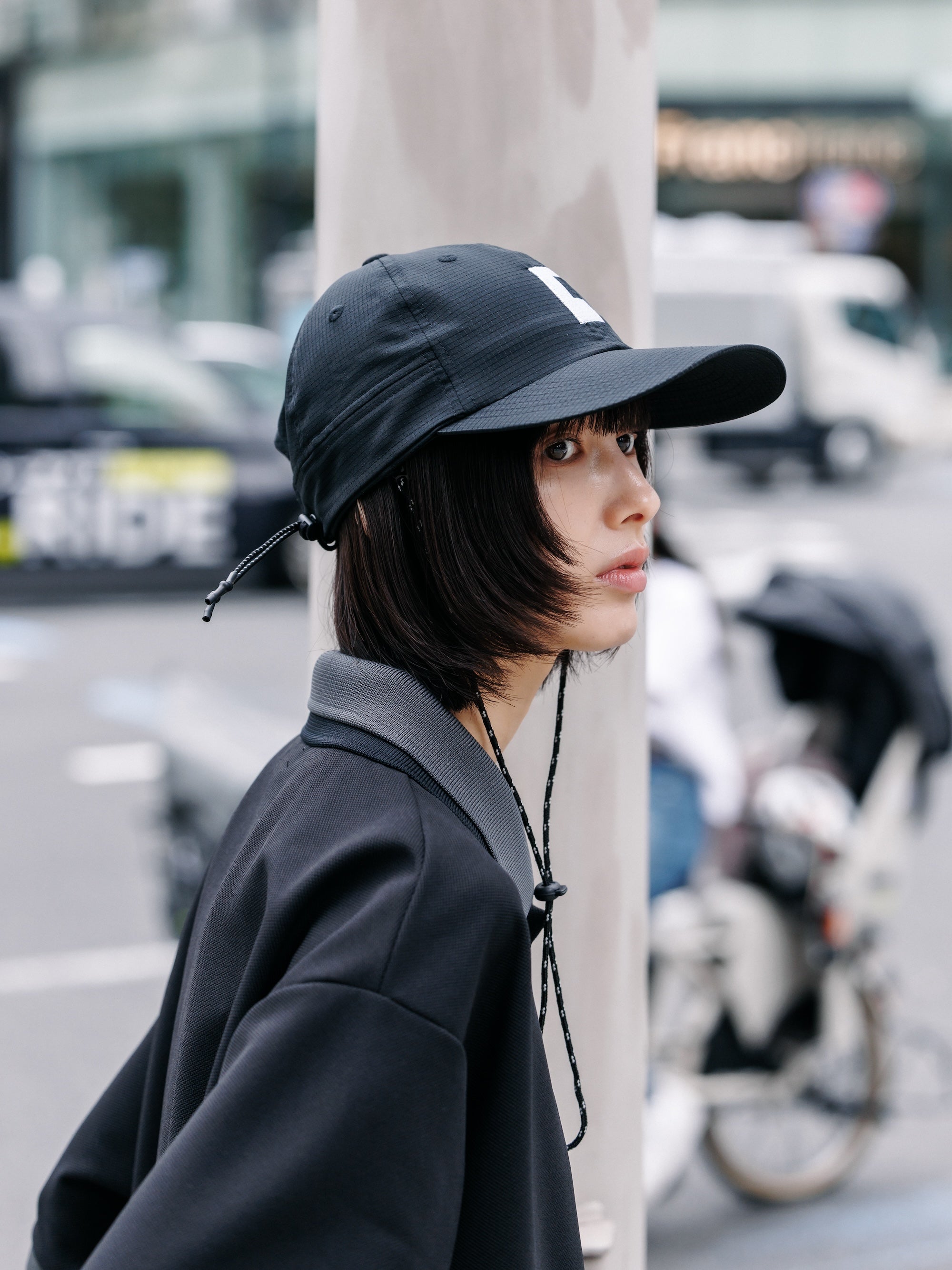 【7.11 SAT 20:00- IN STOCK】"C"ACTIVE CITY SUNSHADE CAP (BLACK×WHITE)