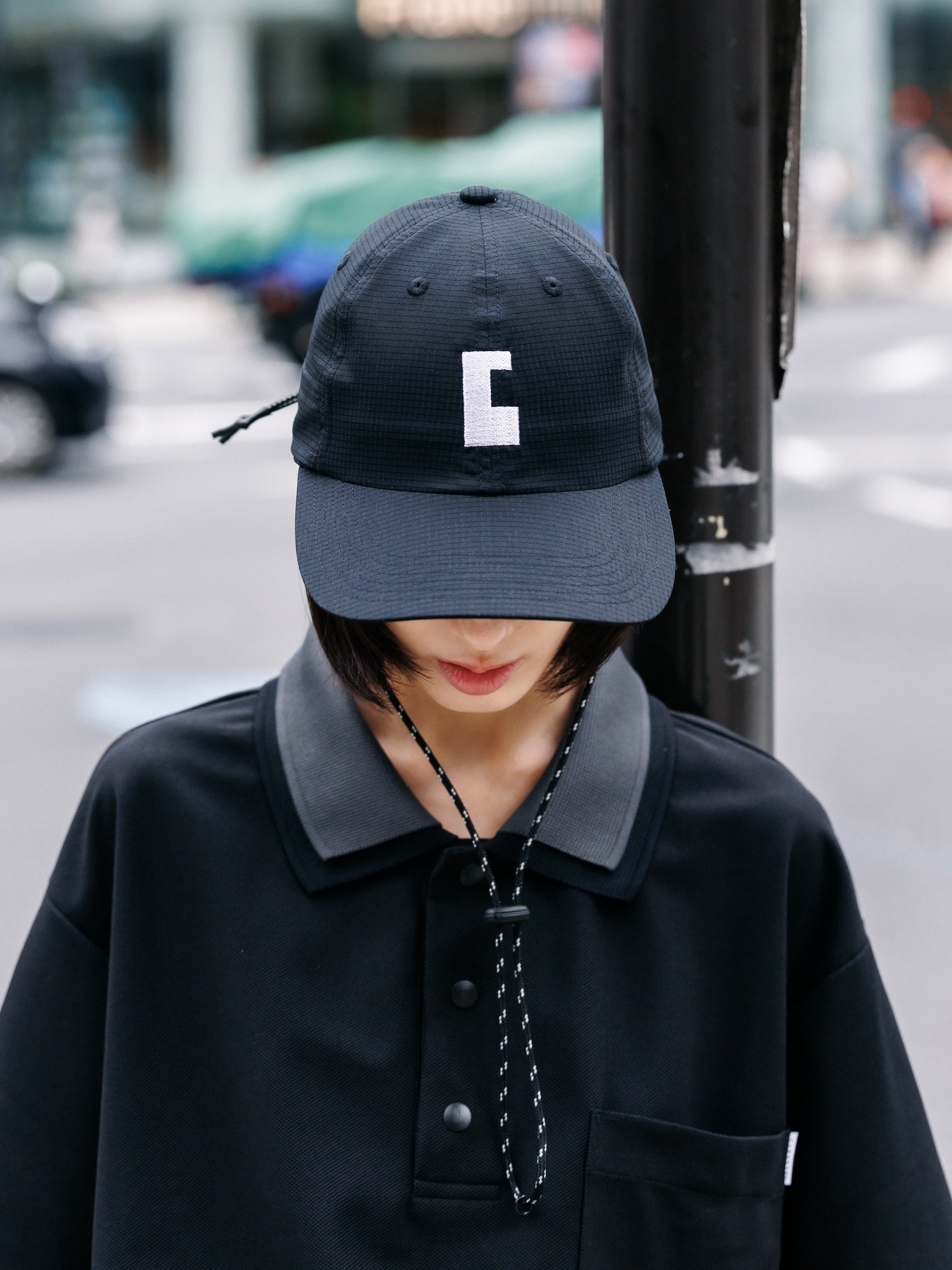 【7.11 SAT 20:00- IN STOCK】"C"ACTIVE CITY SUNSHADE CAP (BLACK×WHITE)