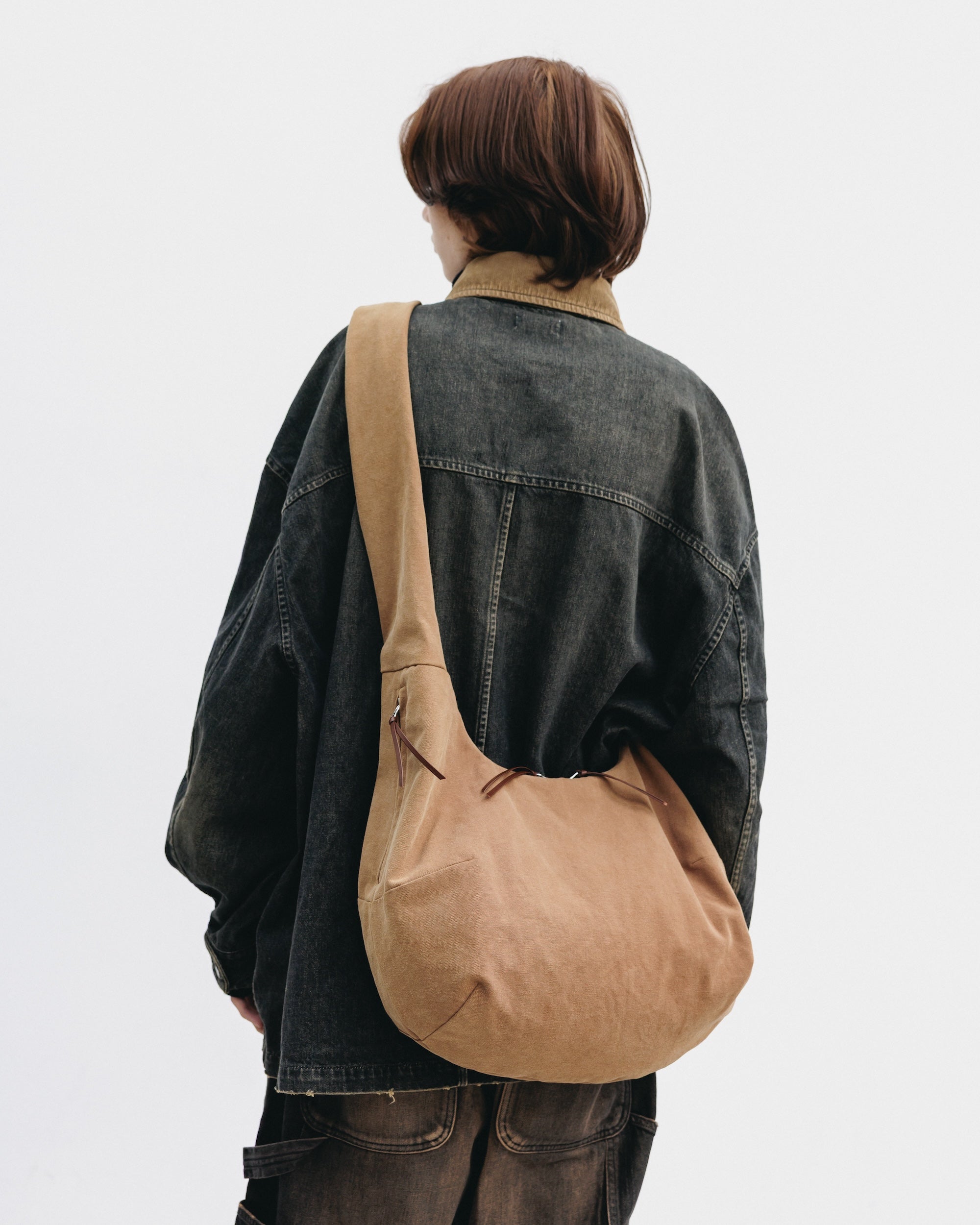 VINTAGE DYED SYSTEM BAG (M) (BROWN)