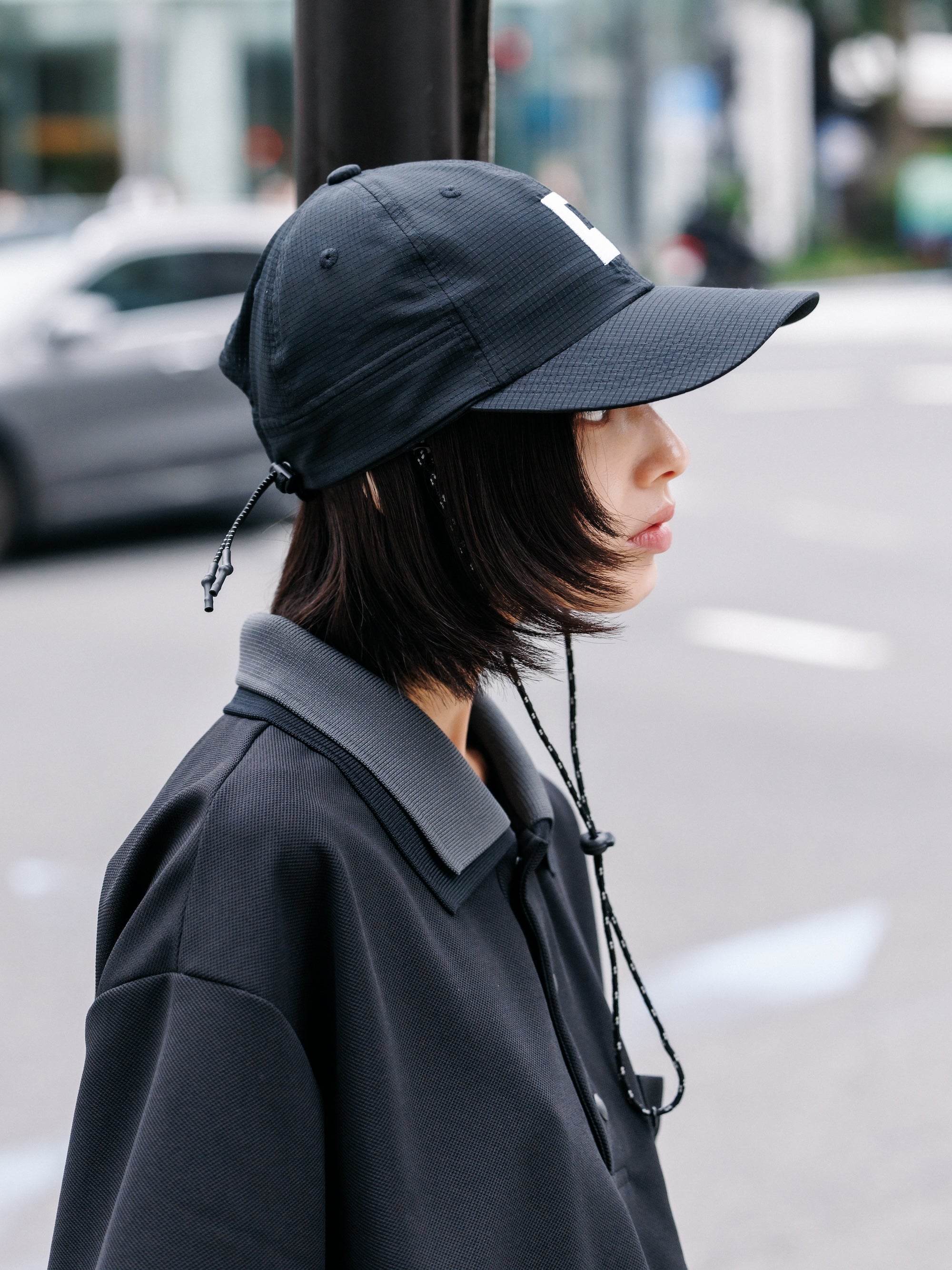 【7.11 SAT 20:00- IN STOCK】"C"ACTIVE CITY SUNSHADE CAP (BLACK×WHITE)