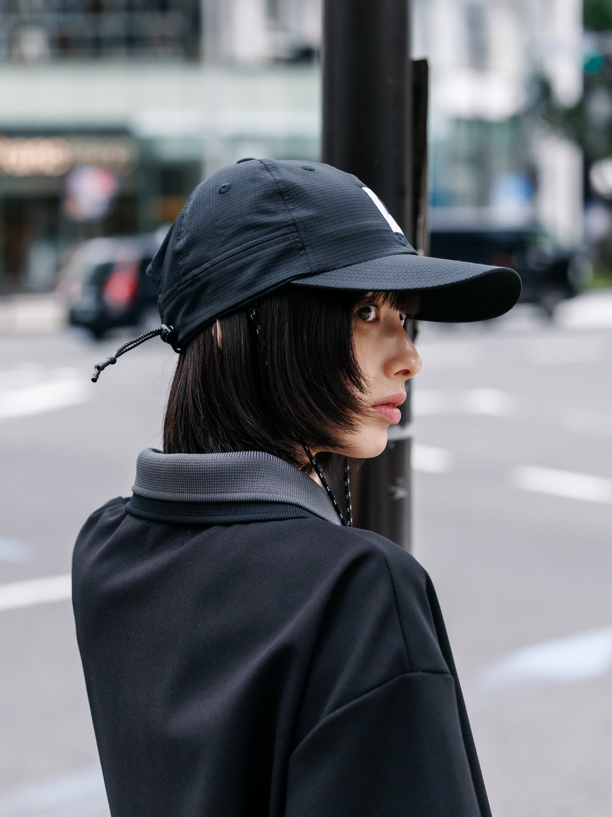 【7.11 SAT 20:00- IN STOCK】"C"ACTIVE CITY SUNSHADE CAP (BLACK×WHITE)
