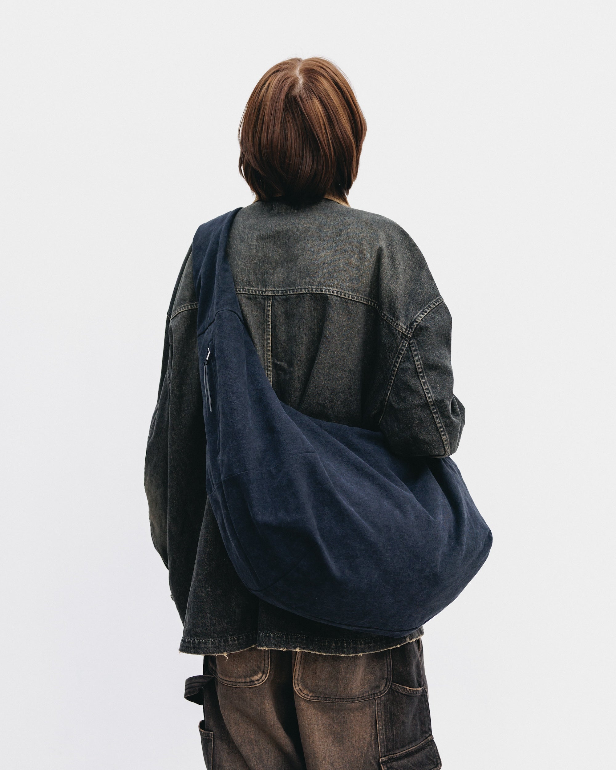 VINTAGE DYED SYSTEM BAG (L) (BLACK)