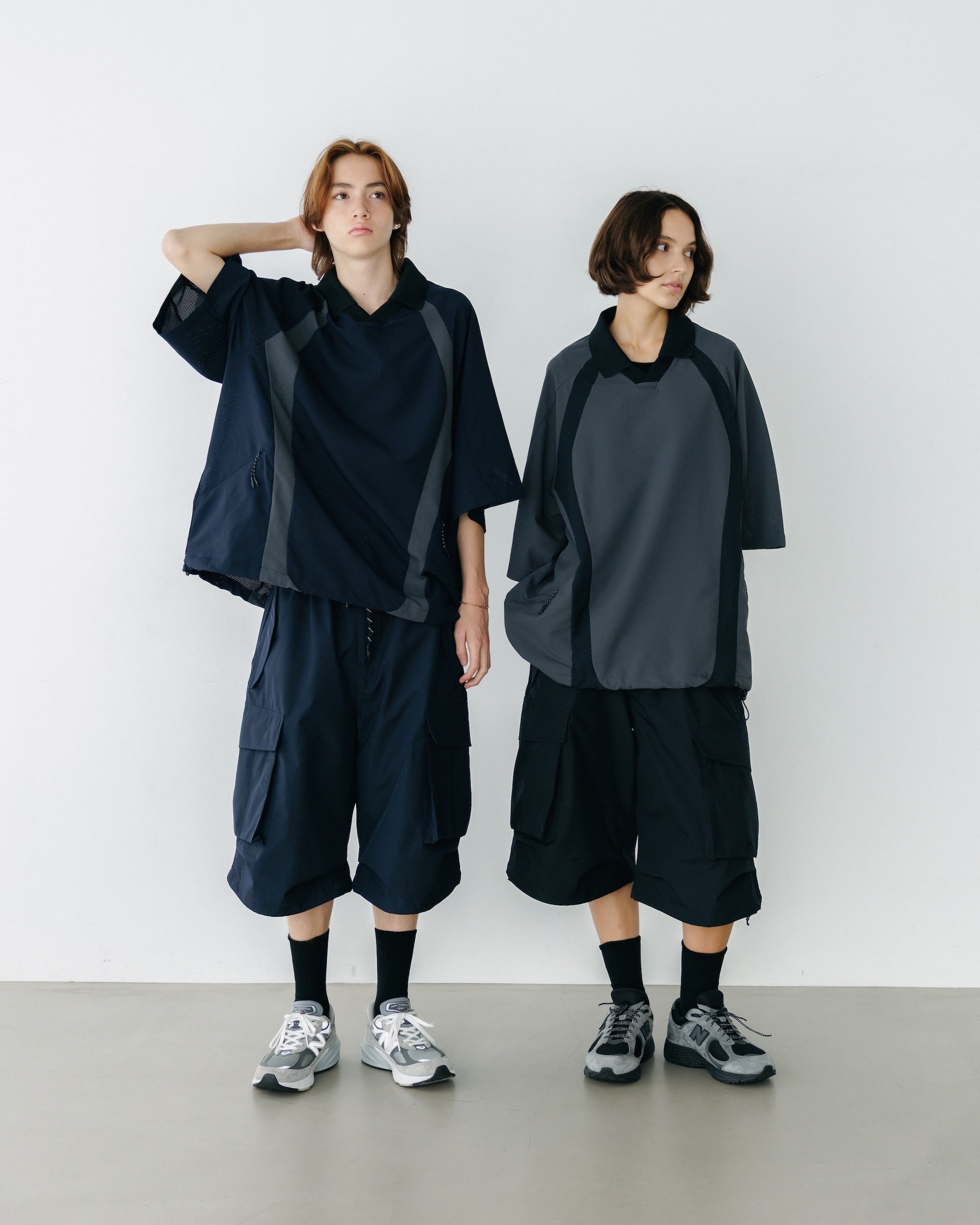 DotAir® ACTIVE CITY GAME SHIRT (NAVY×GRAY)