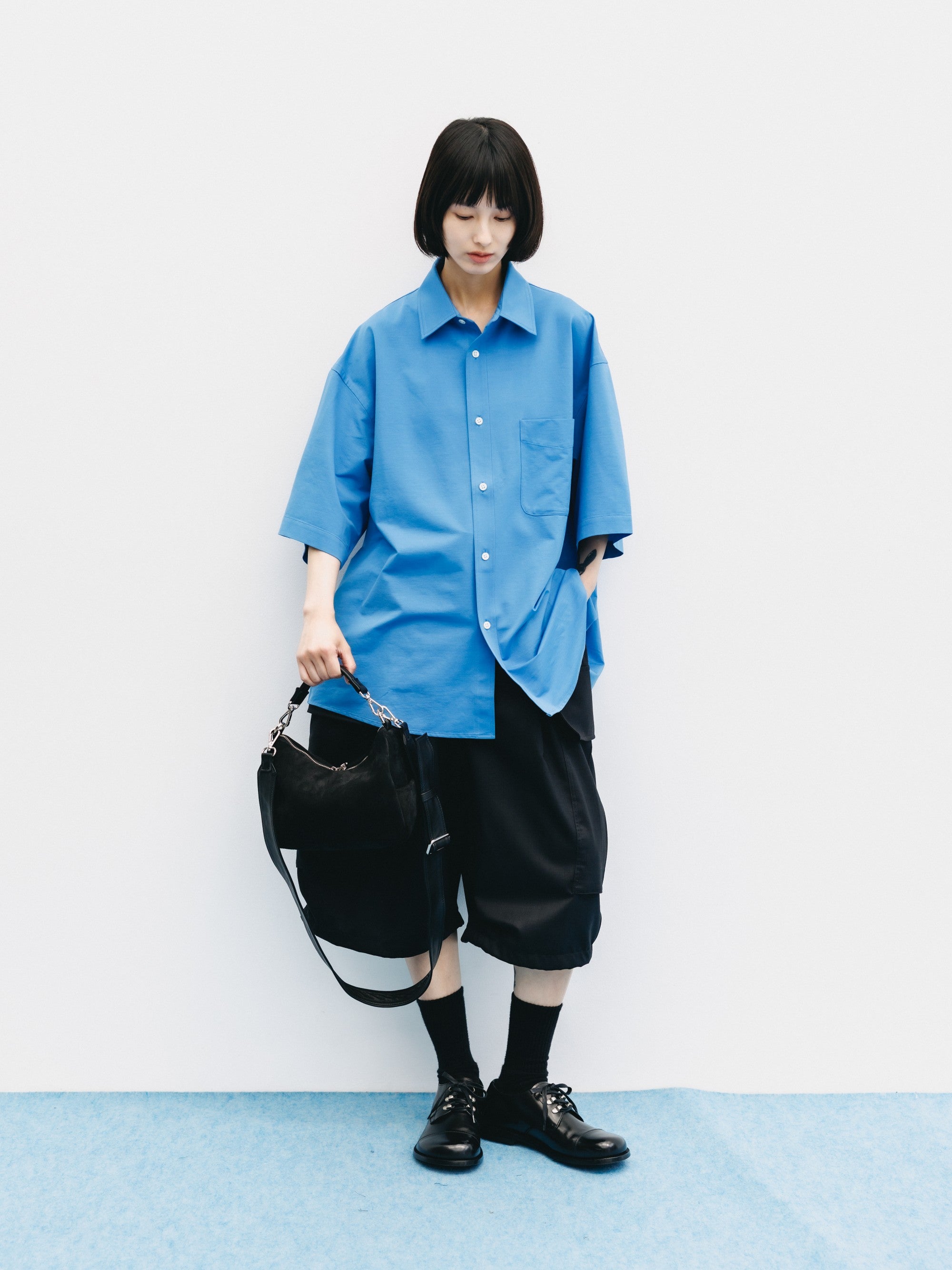 SUEDE DAYOFF BAG MINI (BLACK)