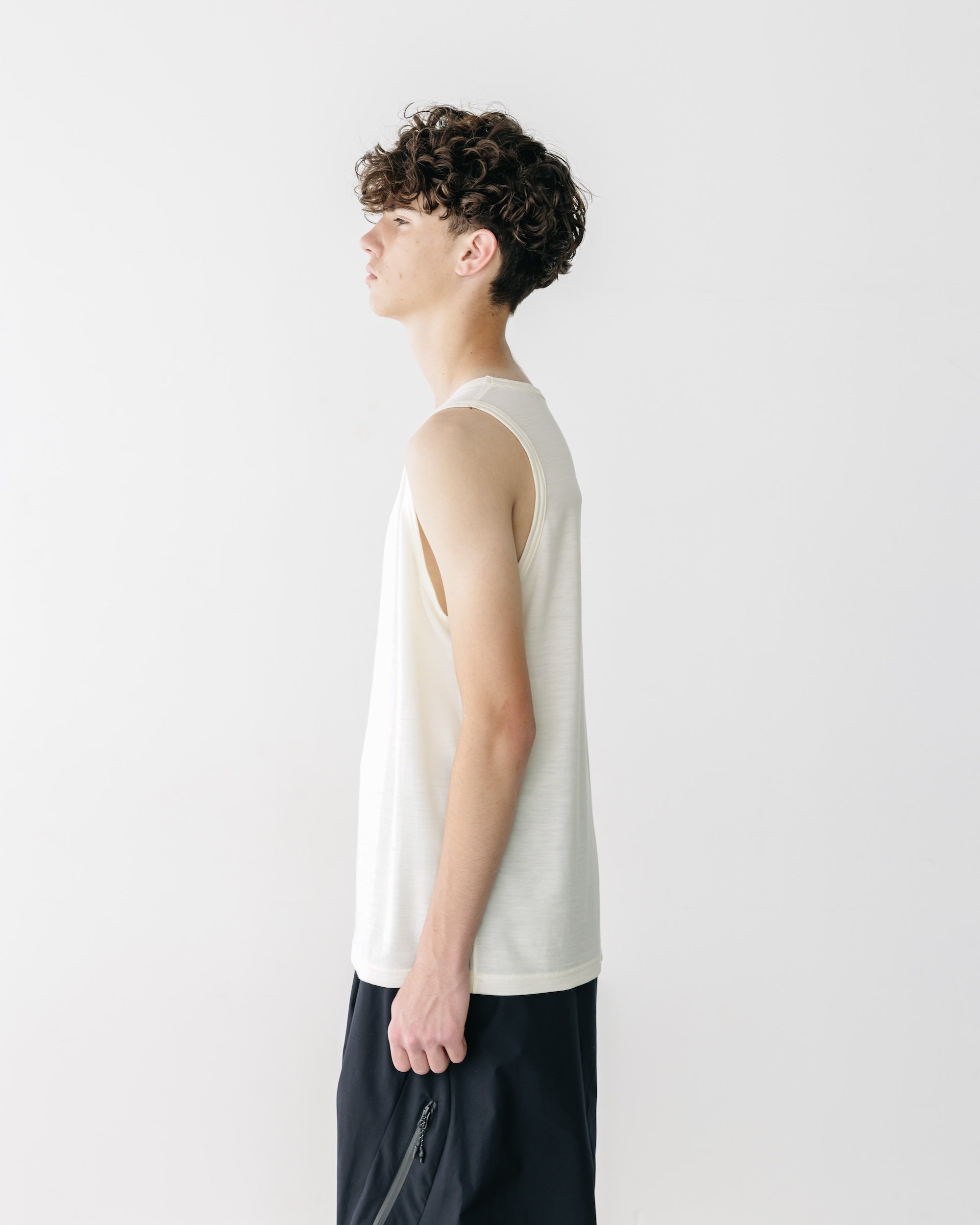 WASHABLE WOOL TANK TOP (WHITE)