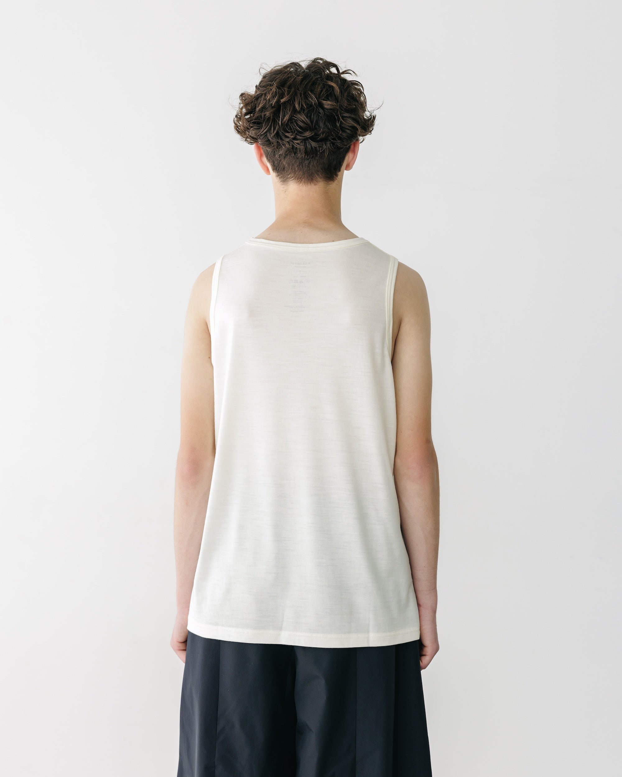WASHABLE WOOL TANK TOP (WHITE)