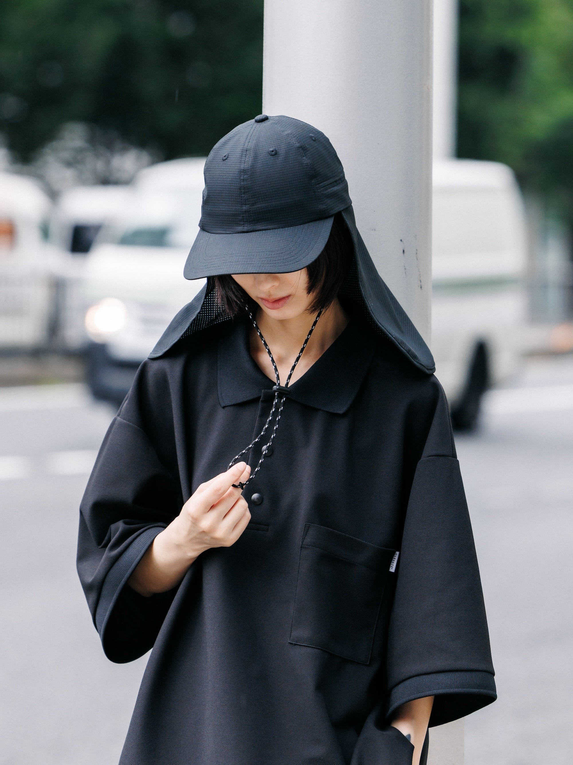 【7.11 SAT 20:00- IN STOCK】ACTIVE CITY SUNSHADE CAP (BLACK)