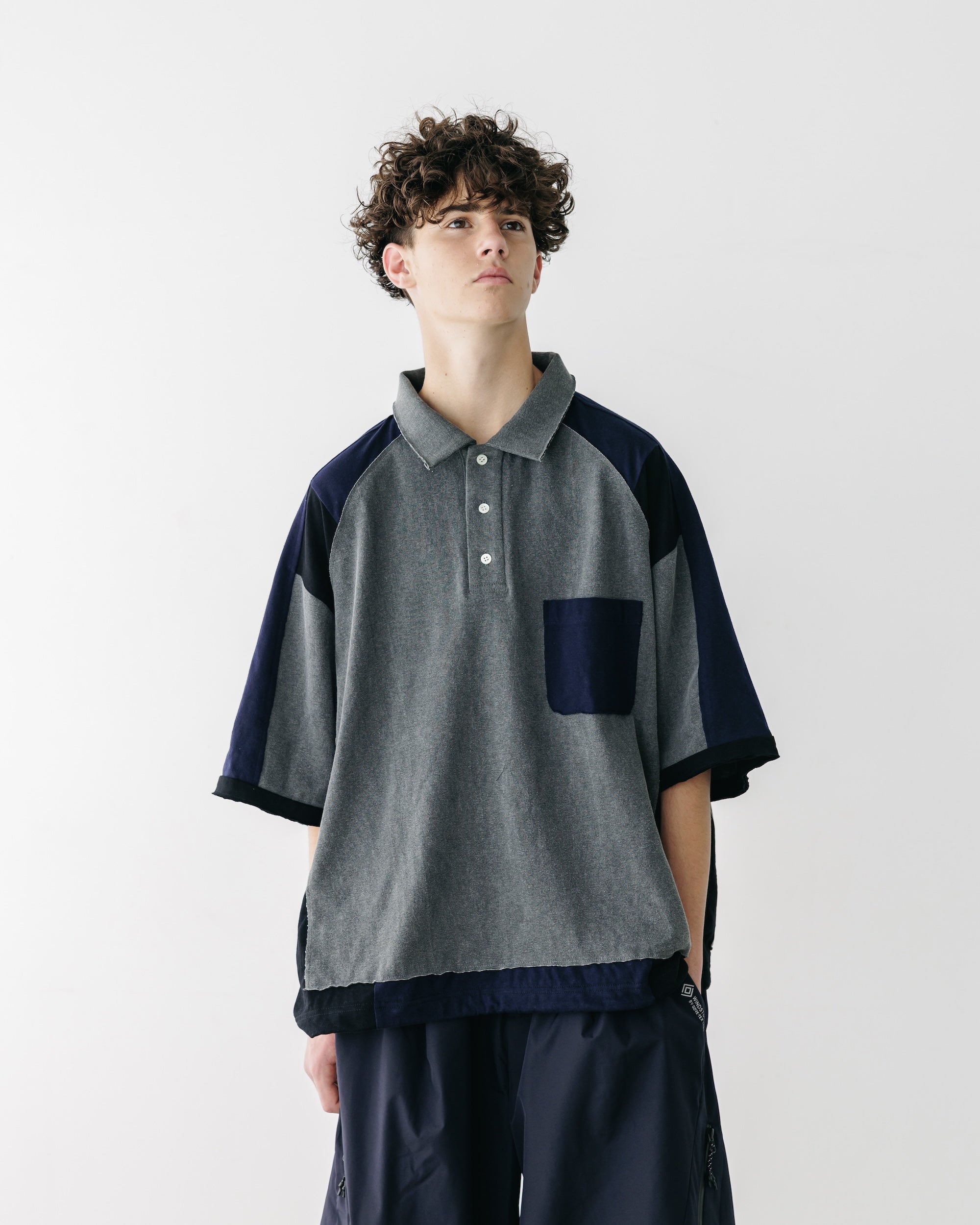 【5.10 SAT 20:00- IN STOCK】MULTI PANEL CITY S/S POLO SHIRT