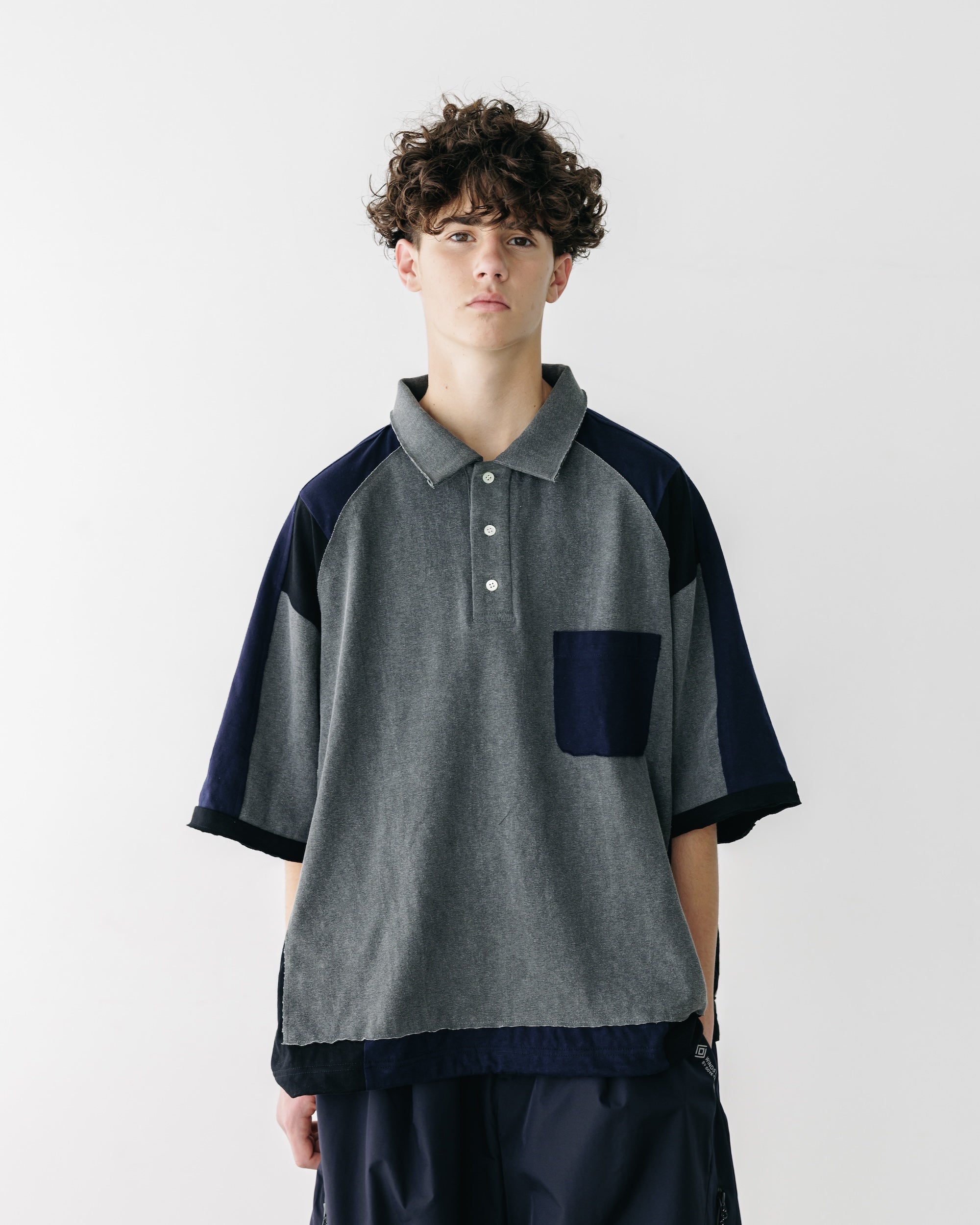 【5.10 SAT 20:00- IN STOCK】MULTI PANEL CITY S/S POLO SHIRT
