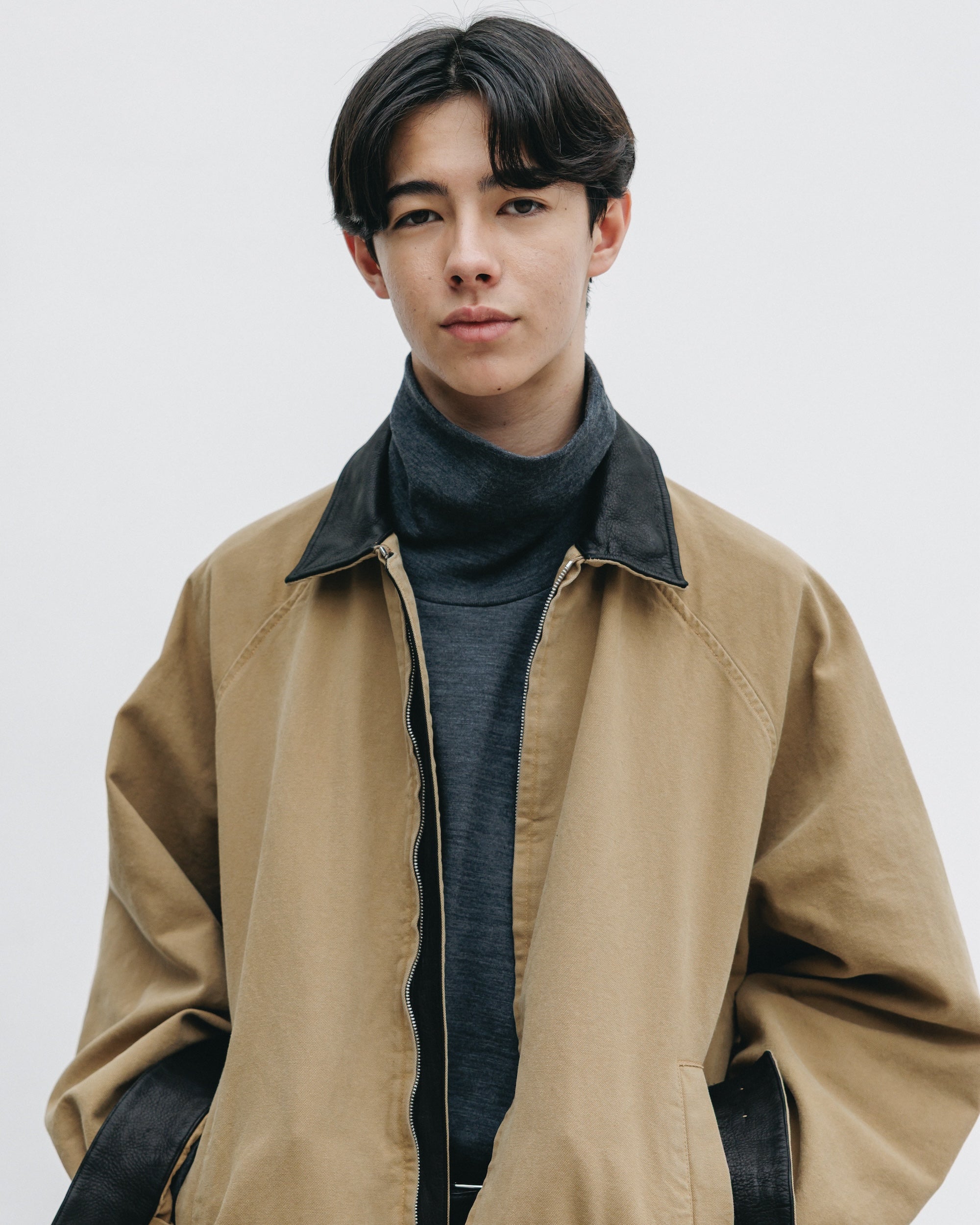 VINTAGE DYED DUCK CITY UTILITY JACKET (BEIGE)