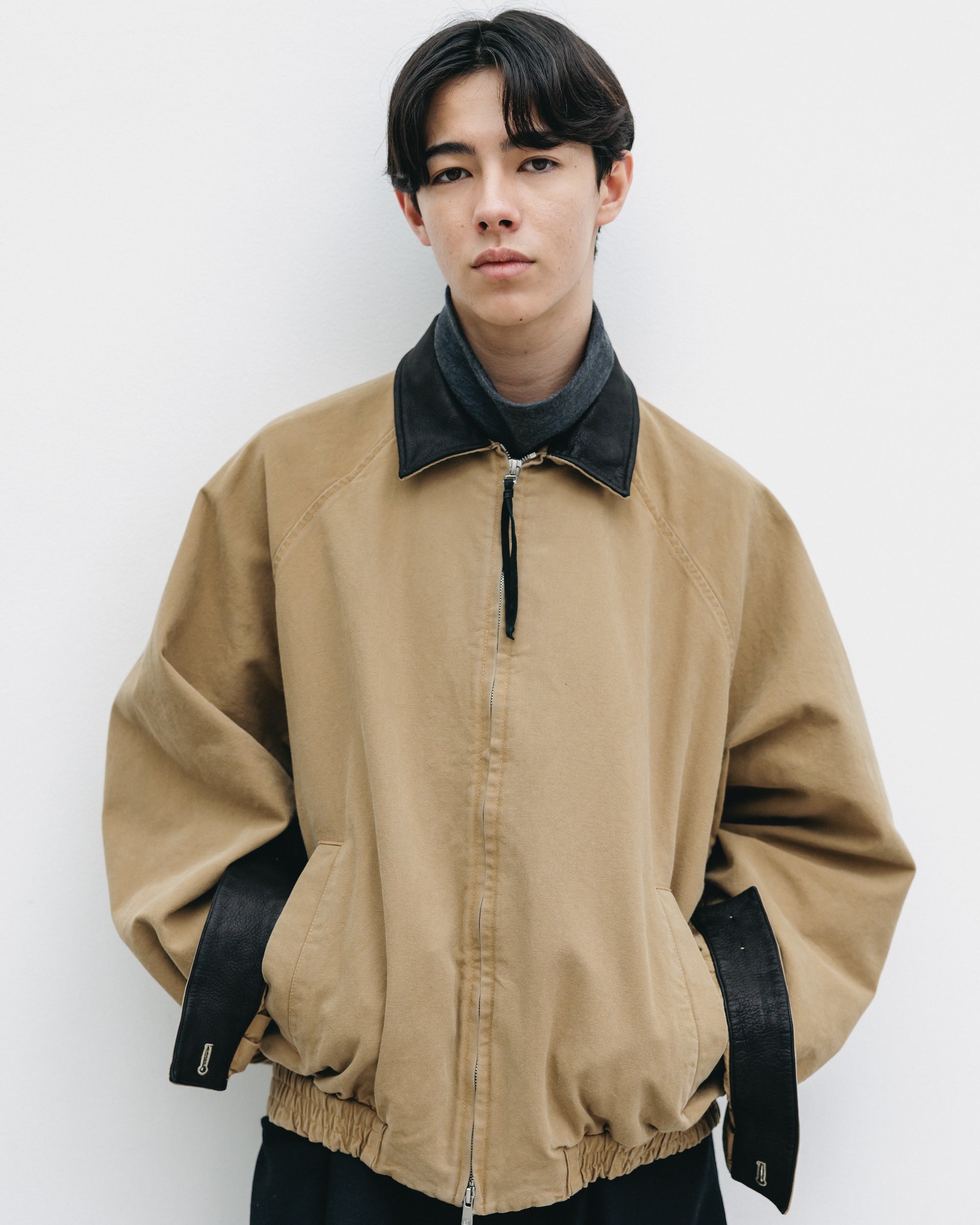 VINTAGE DYED DUCK CITY UTILITY JACKET (BEIGE)