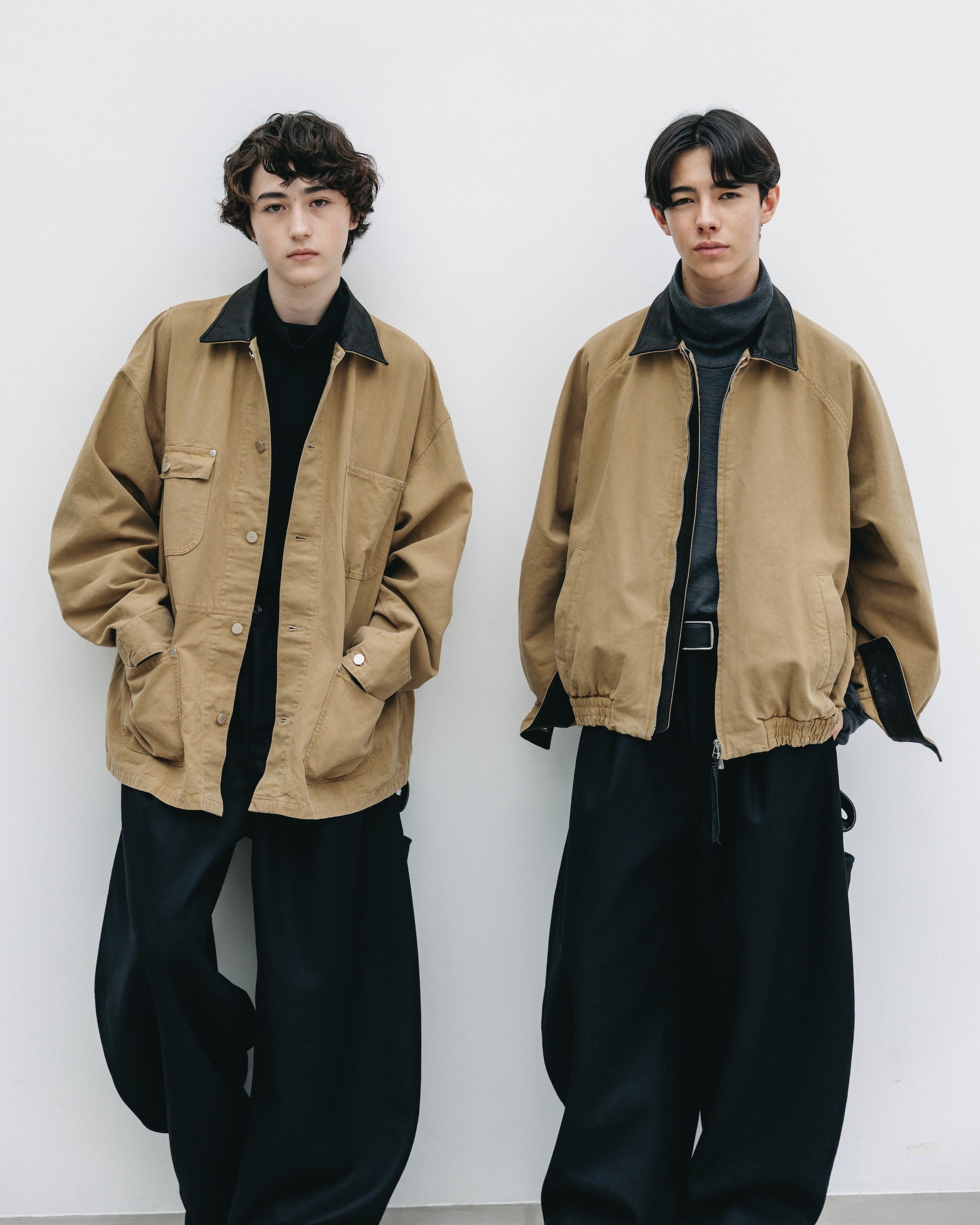 VINTAGE DYED DUCK CITY UTILITY JACKET (BEIGE)