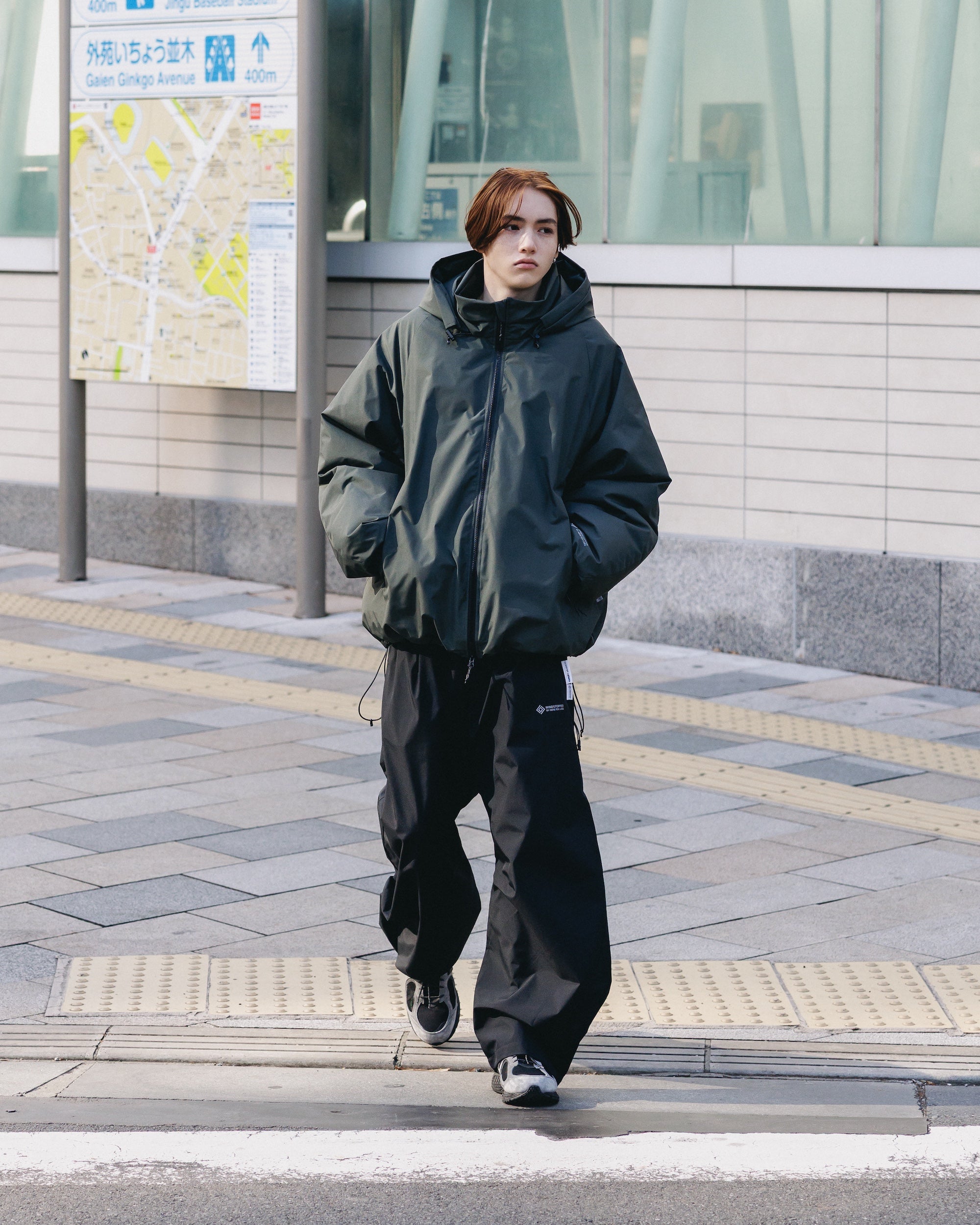 +phenix WINDSTOPPER® by GORE-TEX LABS CITY HAPPY JACKET (ASPHALT GRAY)