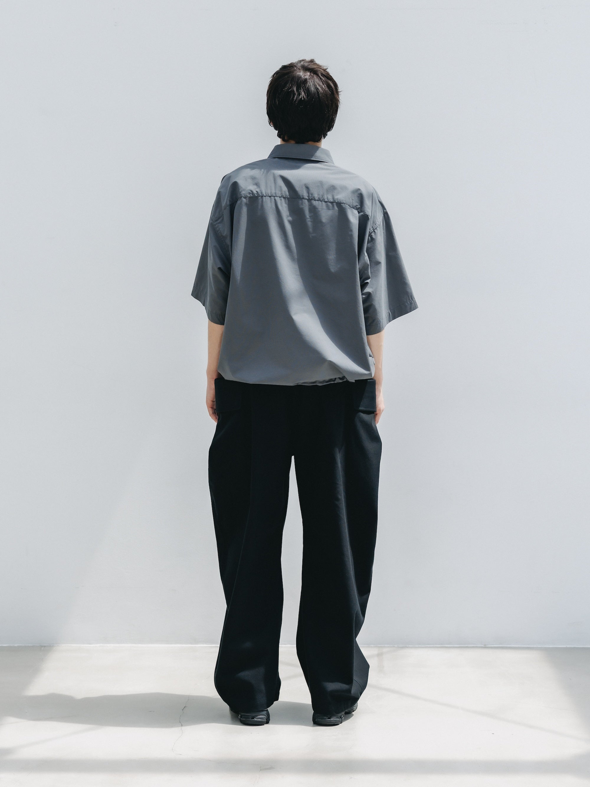 【4.25 SAT 20:00- IN STOCK】MINI PLAID S/S PULLOVER SHIRT (CHARCOAL)