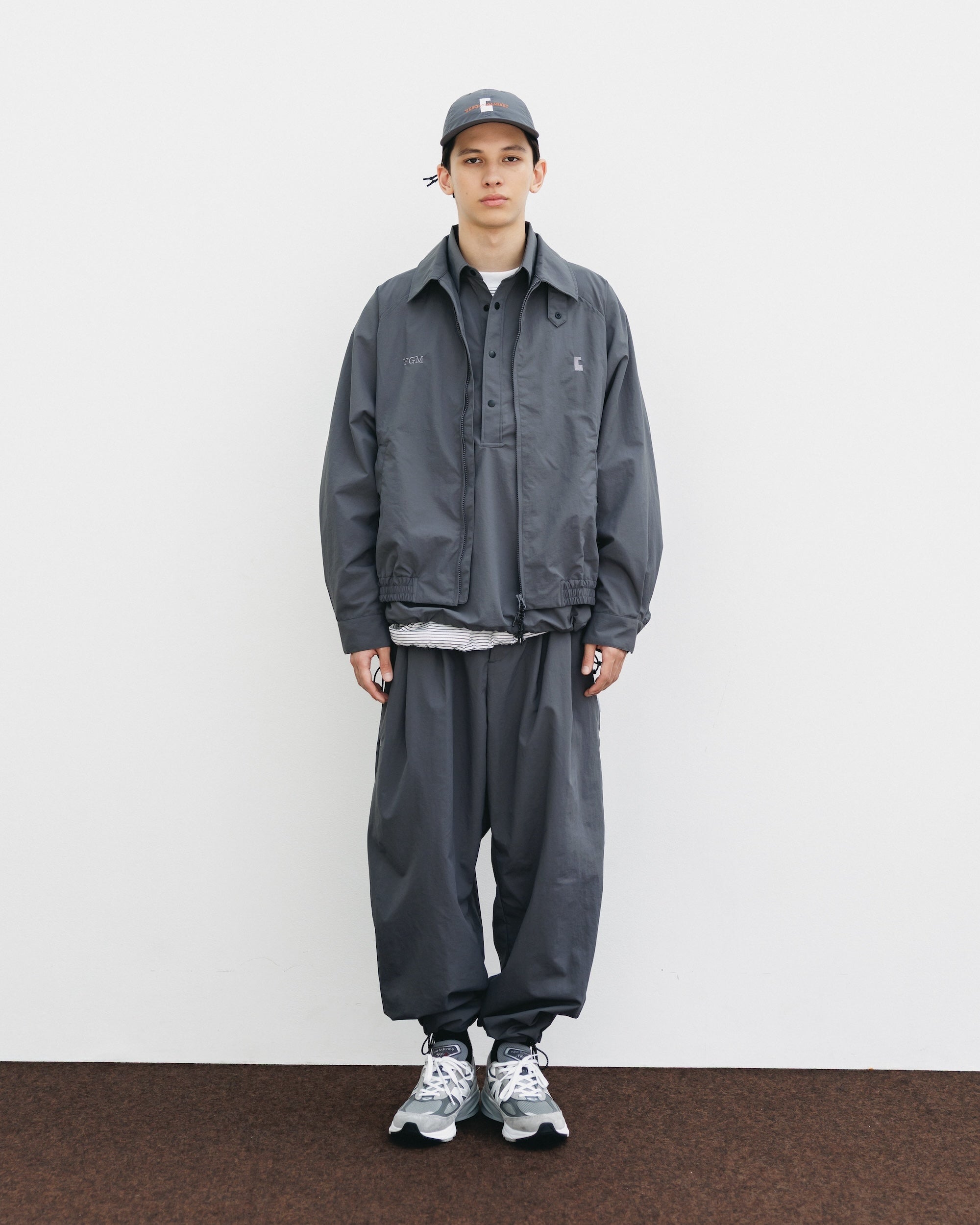 【10.15 WED 20:00- IN STOCK】WATER REPELLENT NYLON CITY UNIFORM UTILITY JACKET FOR YGM (GRAY×GRAY)