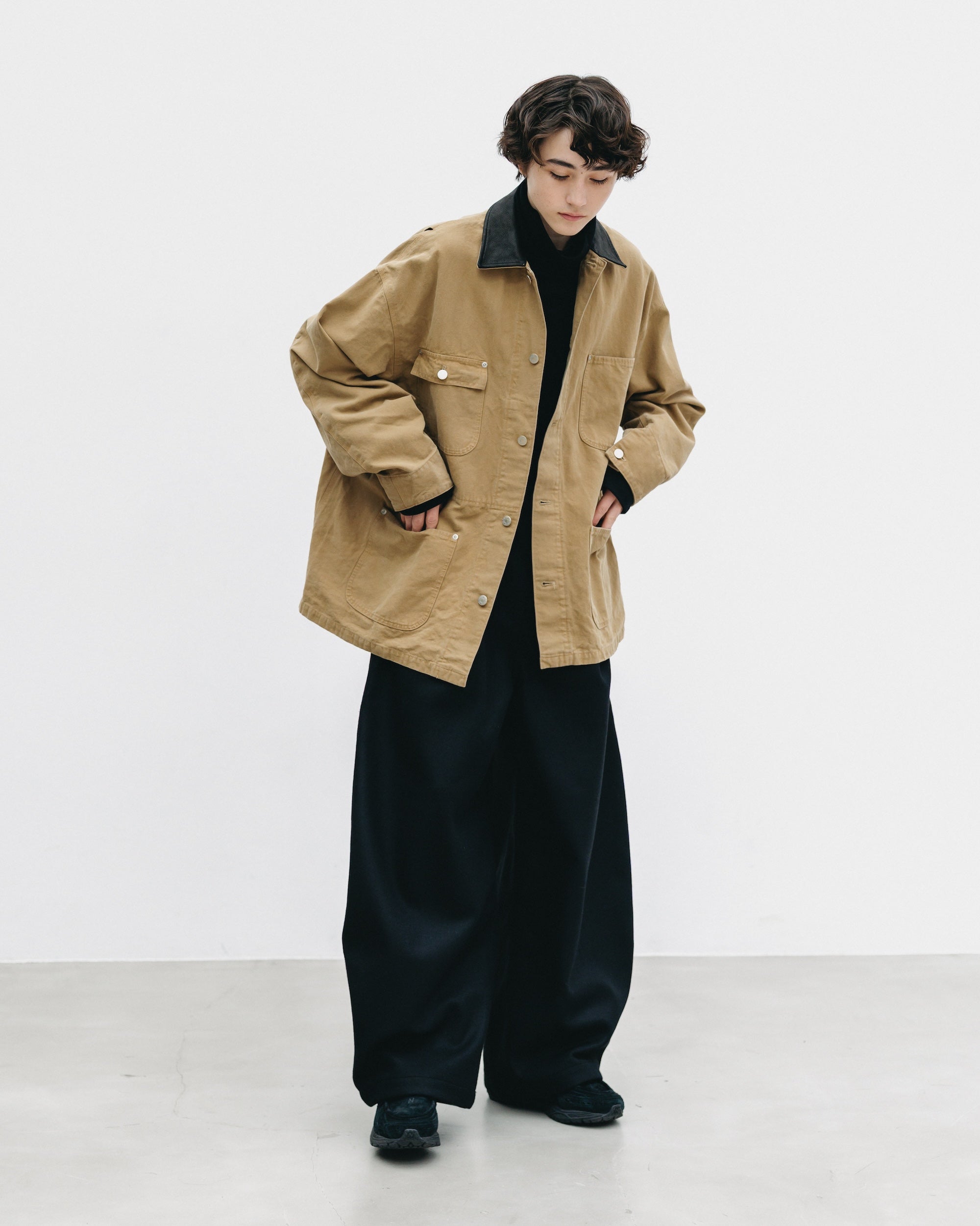 VINTAGE DYED CITY UTILITY COAT (BEIGE)