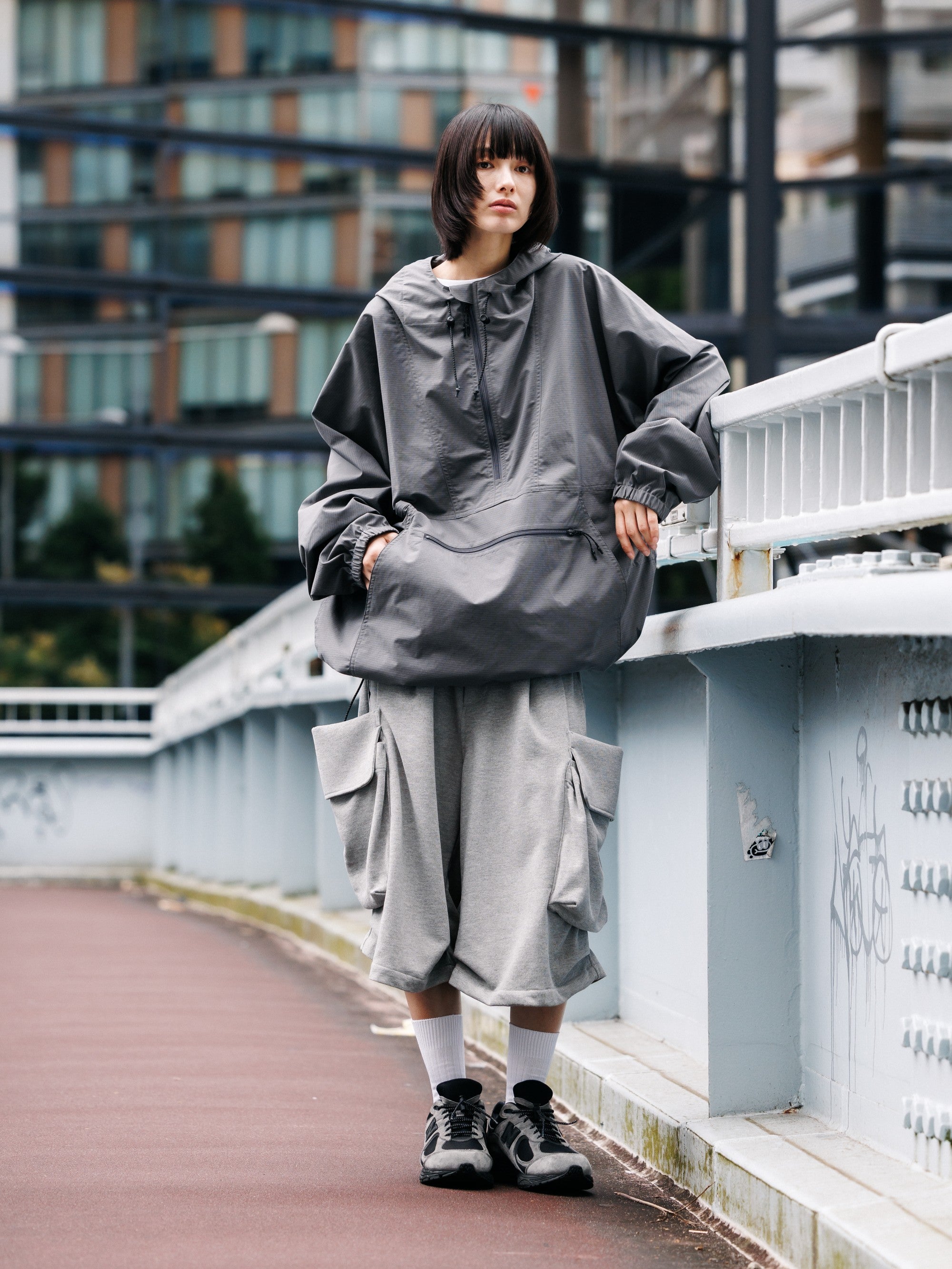 【7.15 WED 20:00- IN STOCK】CITY MILITARY SWEAT HALF PANTS 001 (GRAY)