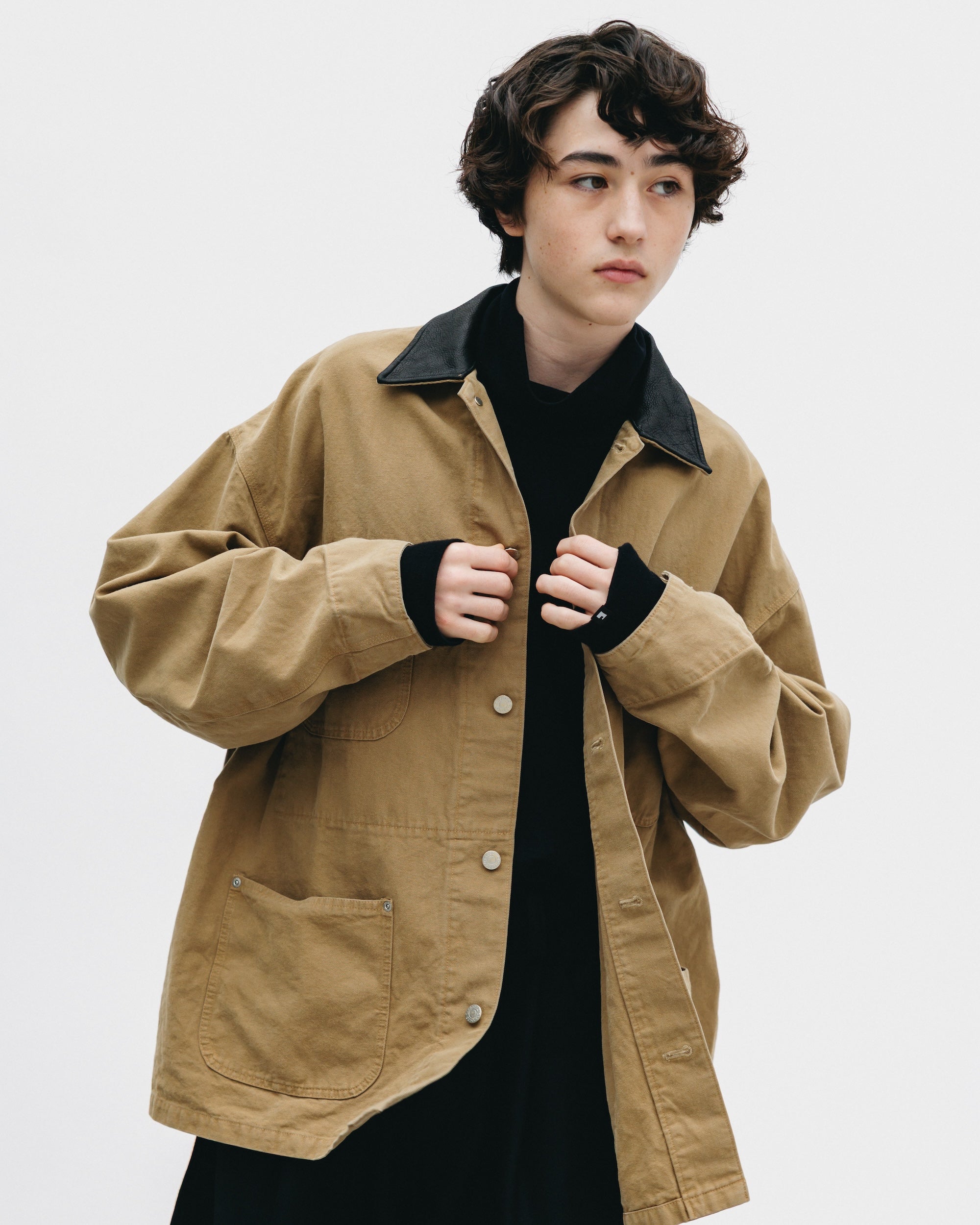 VINTAGE DYED CITY UTILITY COAT (BEIGE)