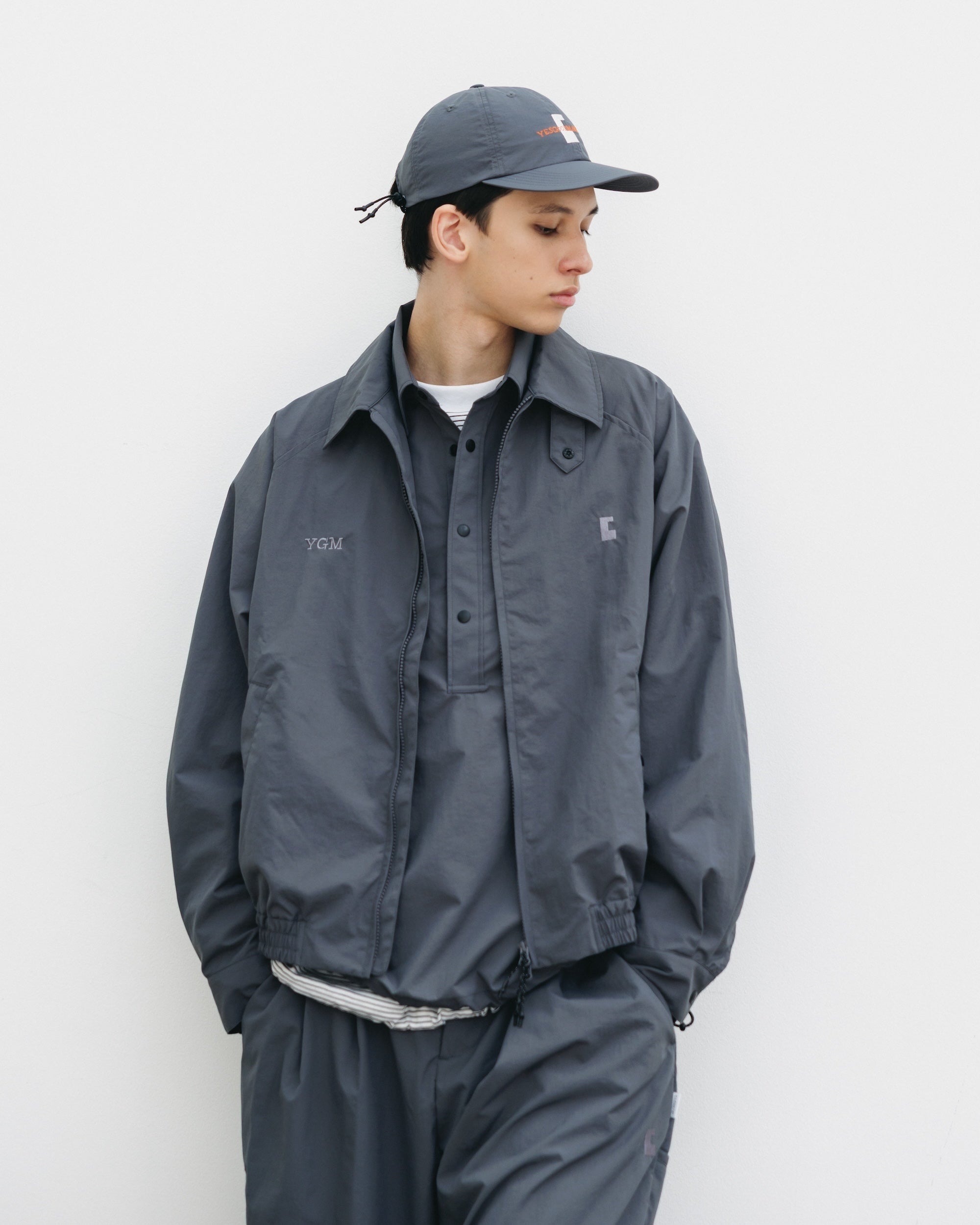 【10.15 WED 20:00- IN STOCK】WATER REPELLENT NYLON CITY UNIFORM UTILITY JACKET FOR YGM (GRAY×GRAY)