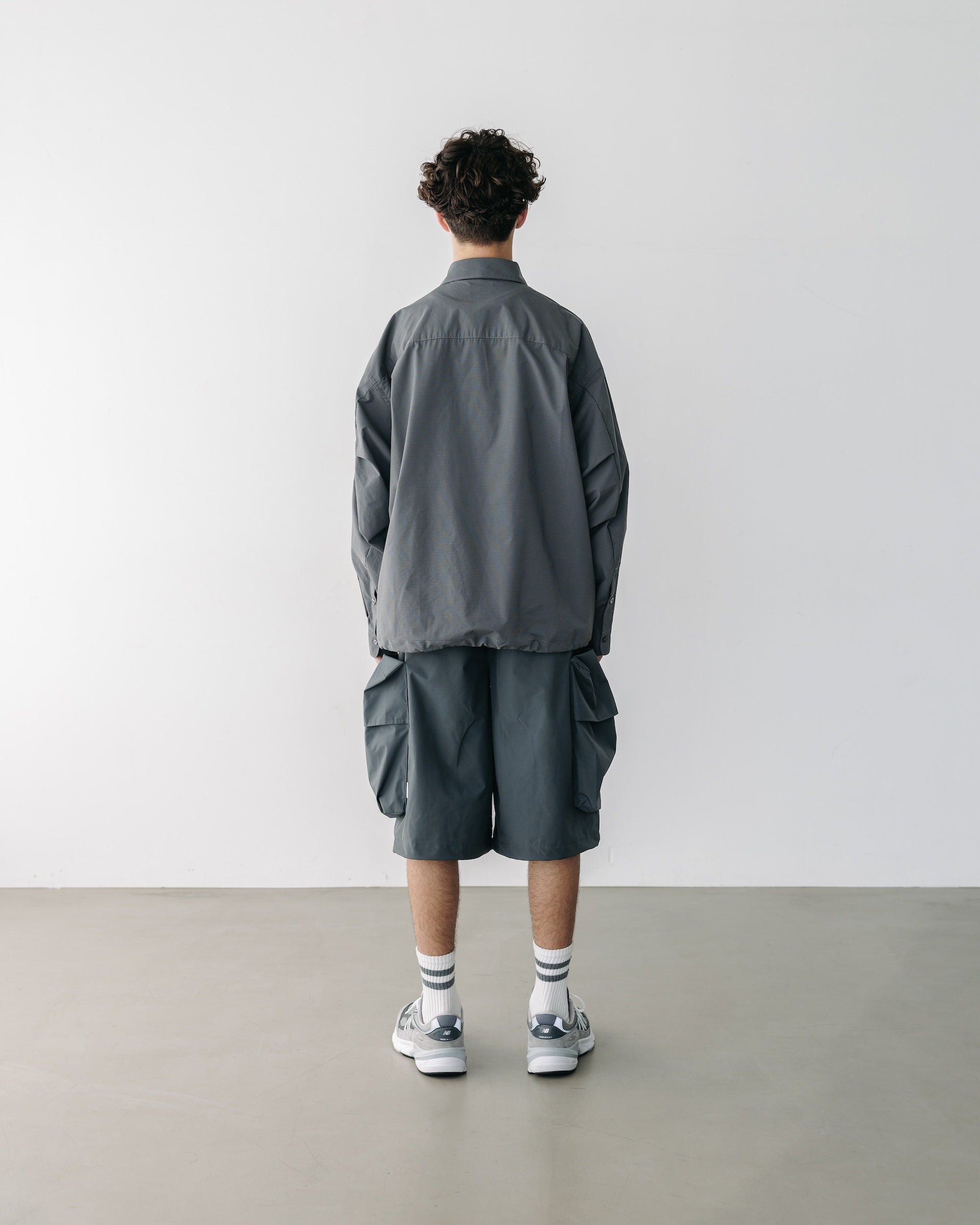 【5.6 TUE 20:00- IN STOCK】MINI PLAID L/S PULLOVER SHIRT (CHARCOAL)