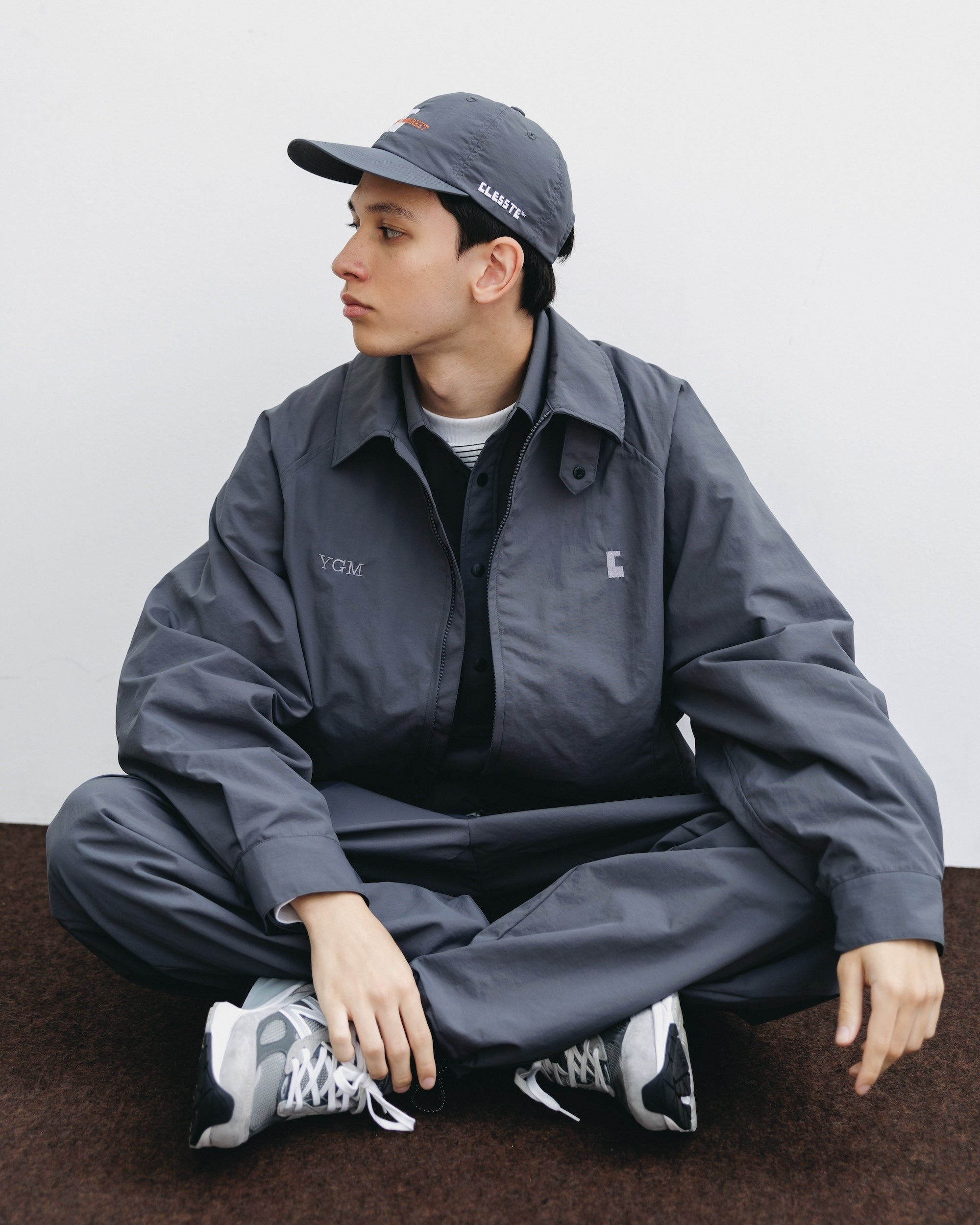 【10.15 WED 20:00- IN STOCK】WATER REPELLENT NYLON CITY UNIFORM UTILITY JACKET FOR YGM (GRAY×GRAY)