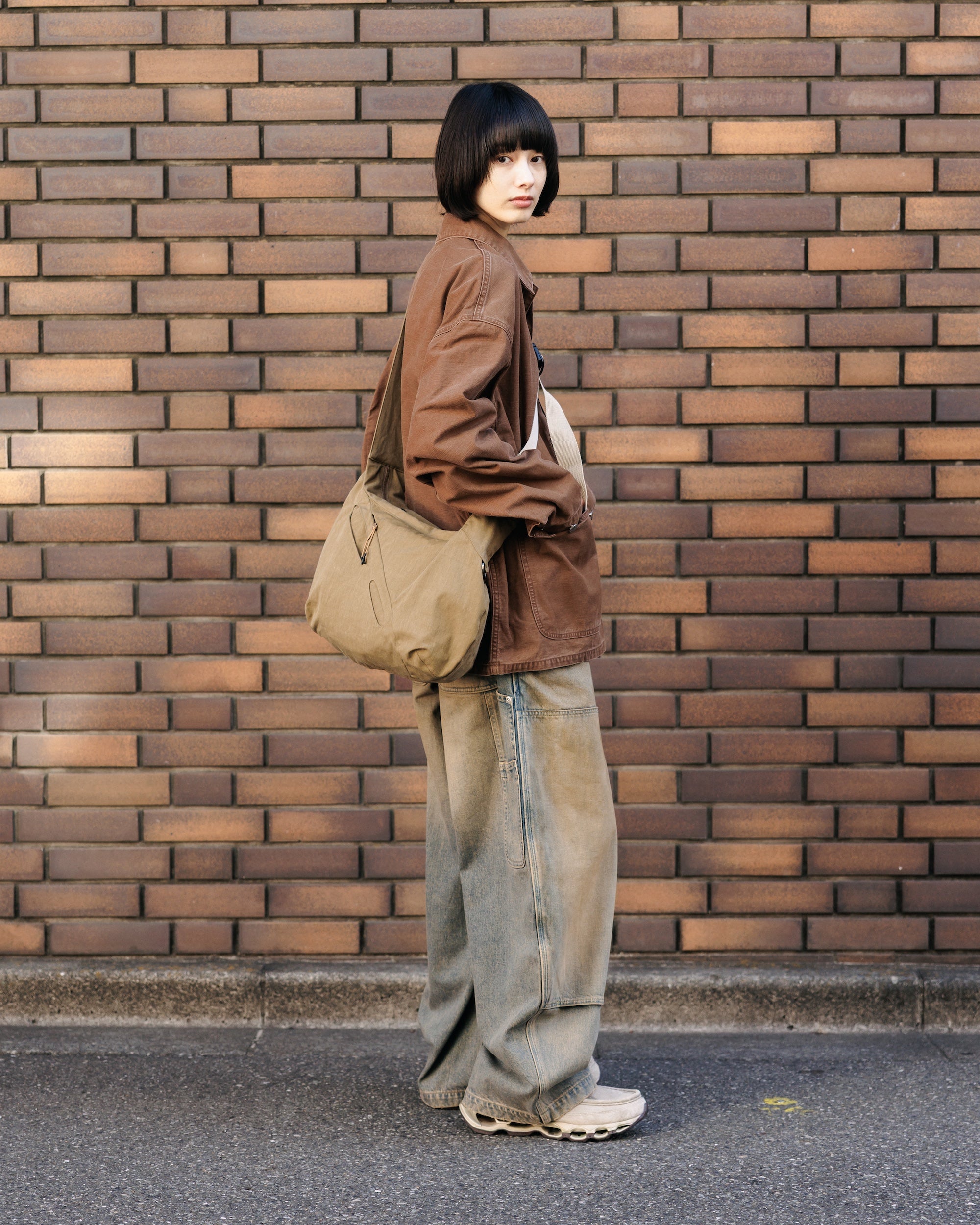 【2.4 WED 20:00- IN STOCK】VINTAGE EFFECT P-41 JACKET (BROWN)
