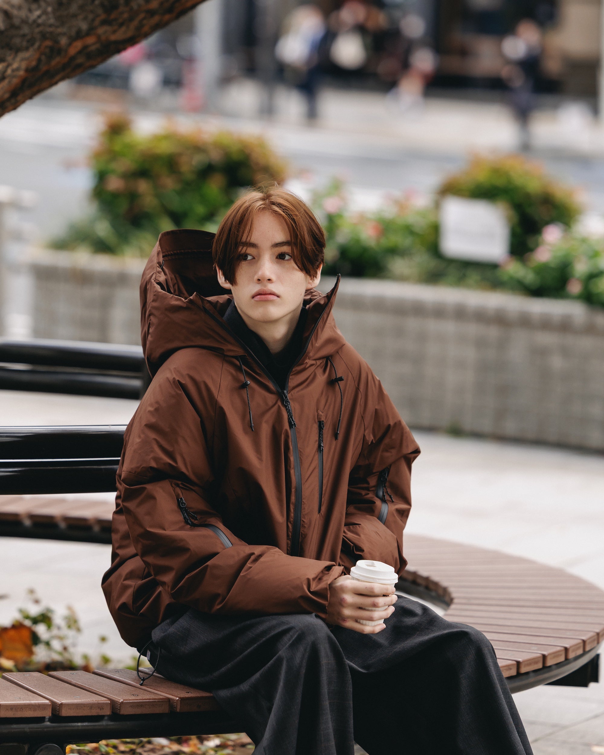 【12.20 SAT 20:00- IN STOCK】+phenix WINDSTOPPER® by GORE-TEX LABS CITY PUFFER JACKET (CHOCOLATE BROWN)