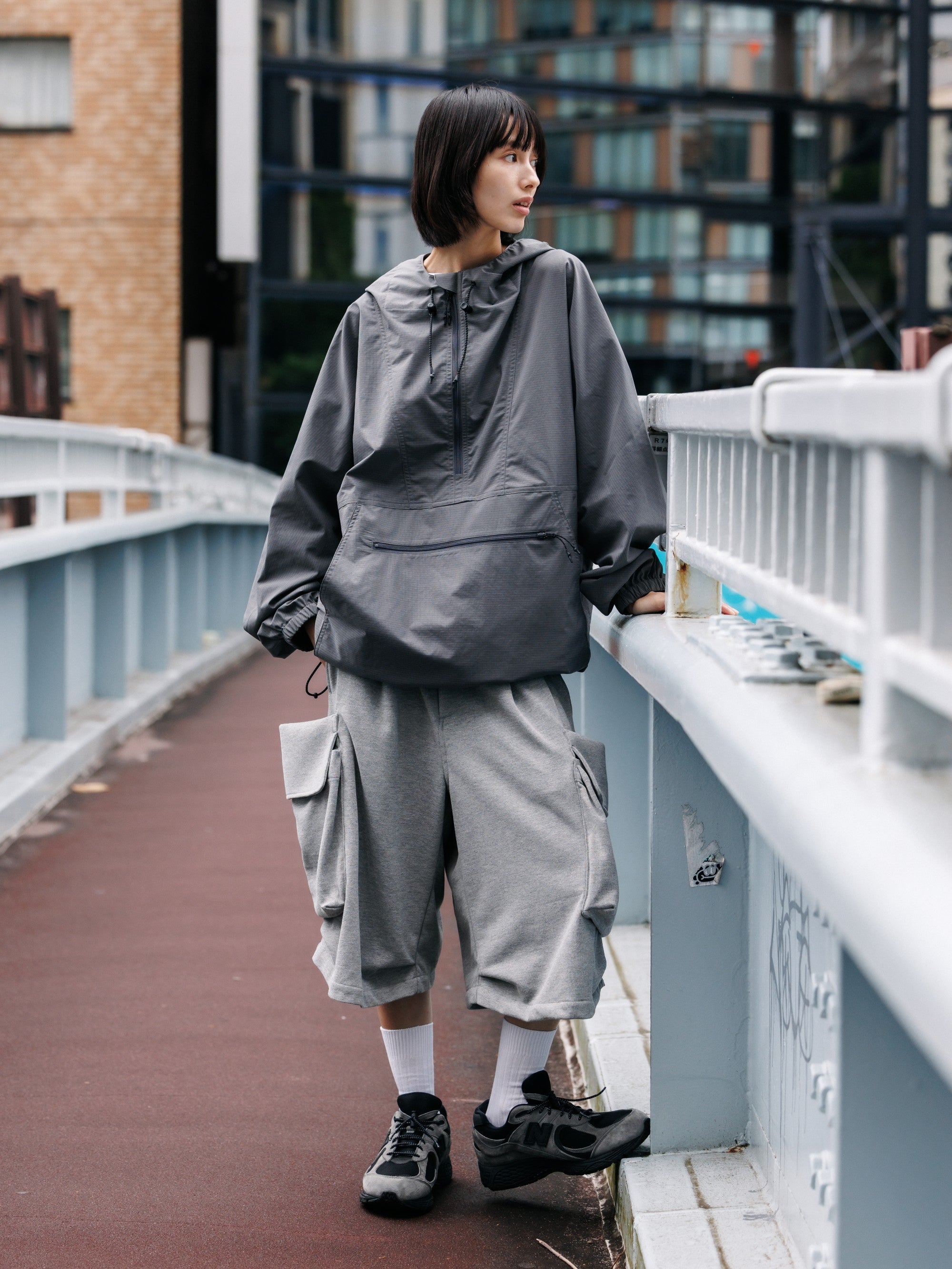 【7.15 WED 20:00- IN STOCK】CITY MILITARY SWEAT HALF PANTS 001 (GRAY)