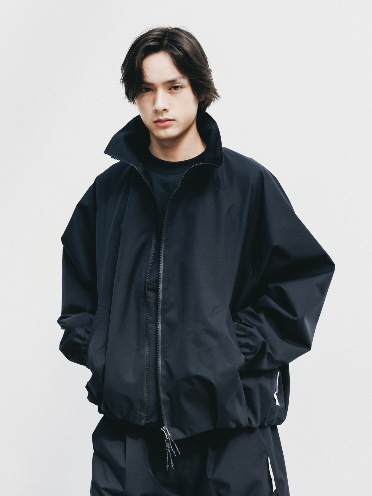 【10.17 SAT 20:00- IN STOCK】 +phenix WINDSTOPPER® by GORE-TEX LABS TWILL CITY STAND BALLOON UTILITY JACKET (BLACK)