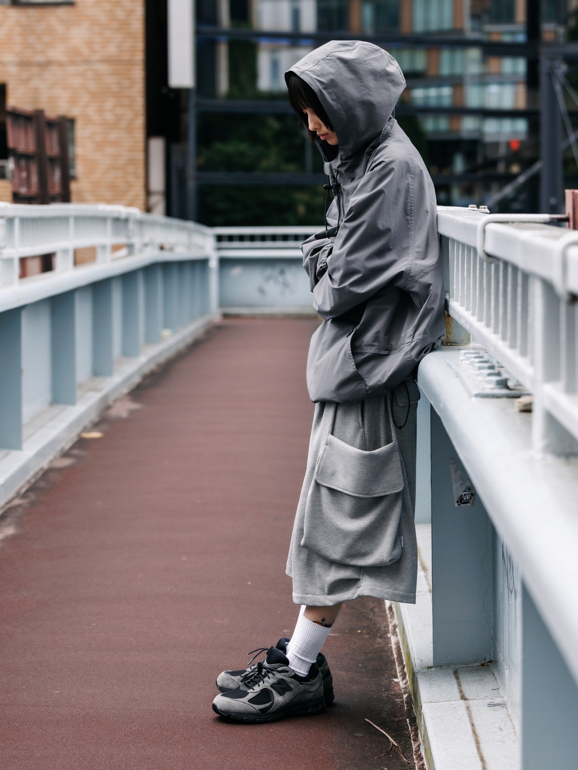 【7.15 WED 20:00- IN STOCK】CITY MILITARY SWEAT HALF PANTS 001 (GRAY)