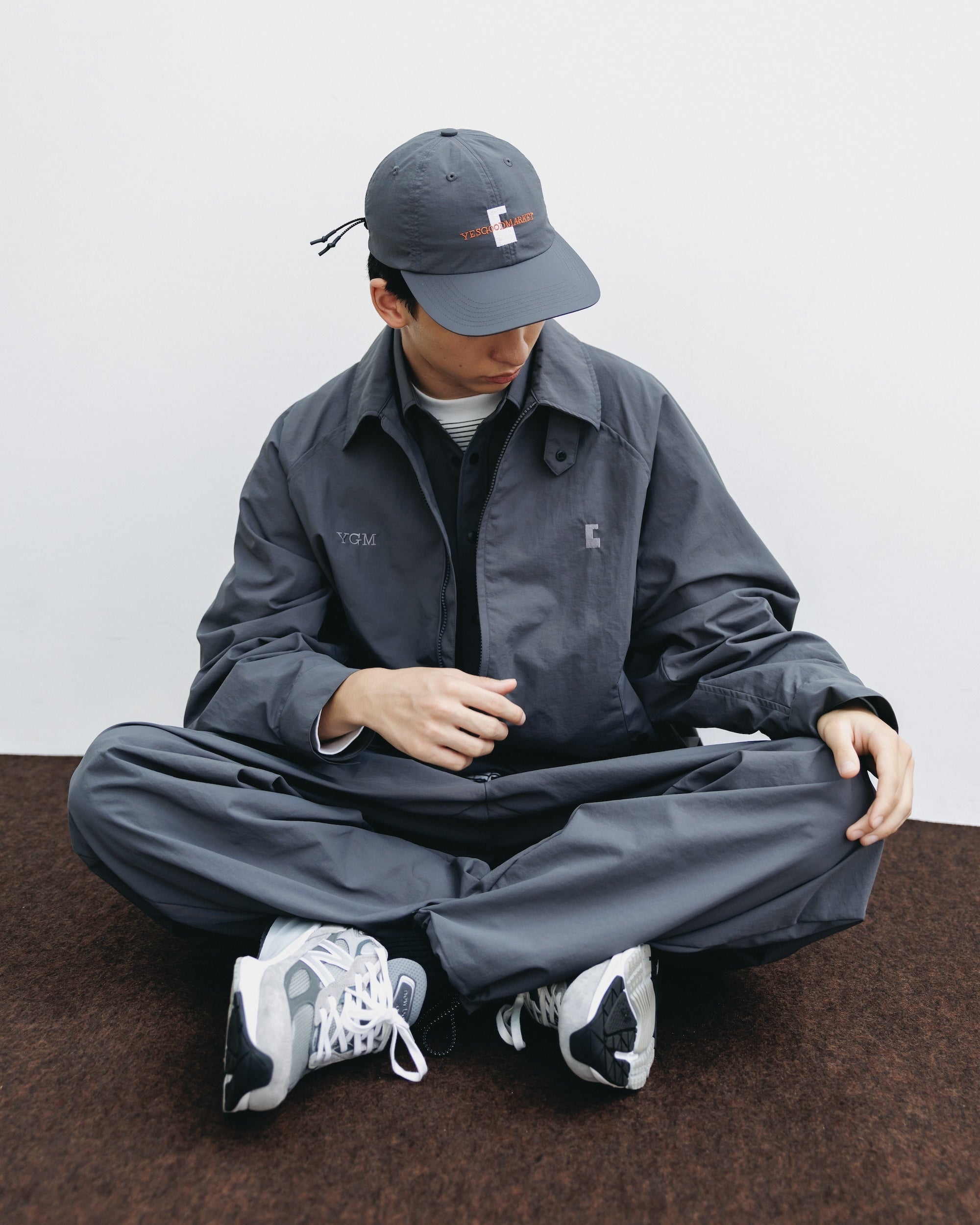 【10.15 WED 20:00- IN STOCK】"C"ACTIVE CITY CAP FOR YGM (GRAY×WHITE)
