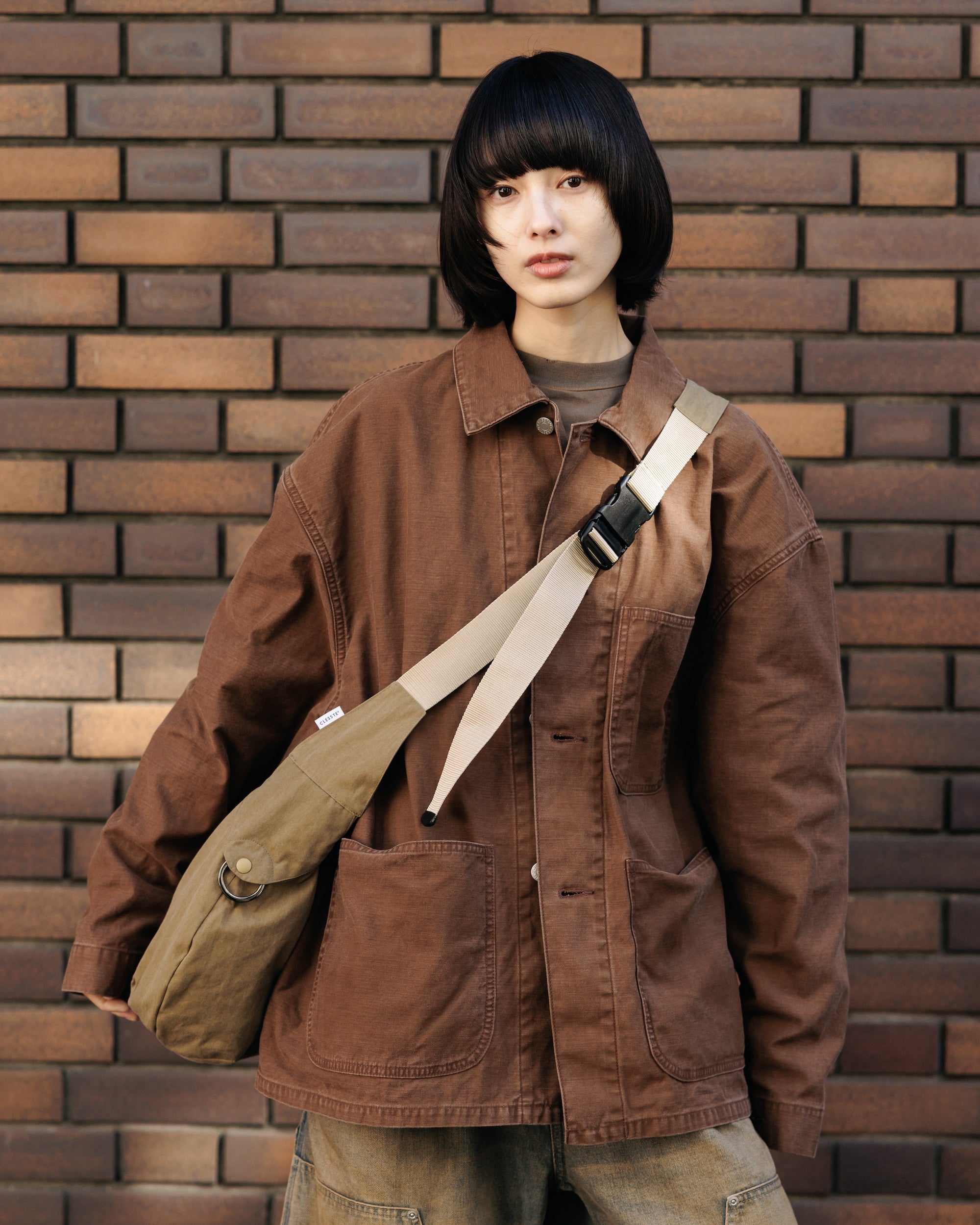 【2.4 WED 20:00- IN STOCK】VINTAGE EFFECT P-41 JACKET (BROWN)